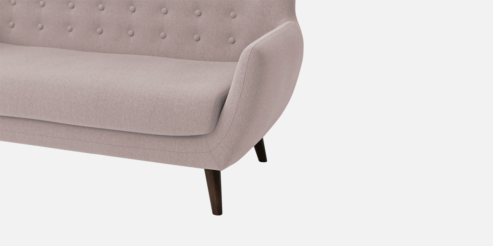 Goofy Fabric 3 Seater Sofa In Almond Beige Colour - Febonic Living