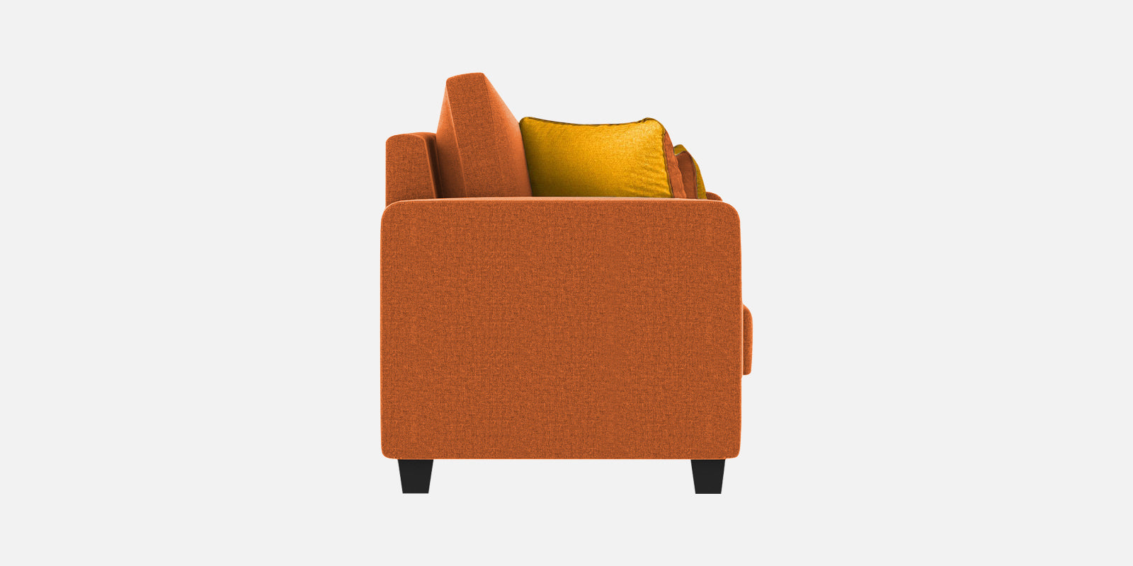 Nabi Fabric 2 Seater Sofa In Vivid Orange Colour - Febonic Living