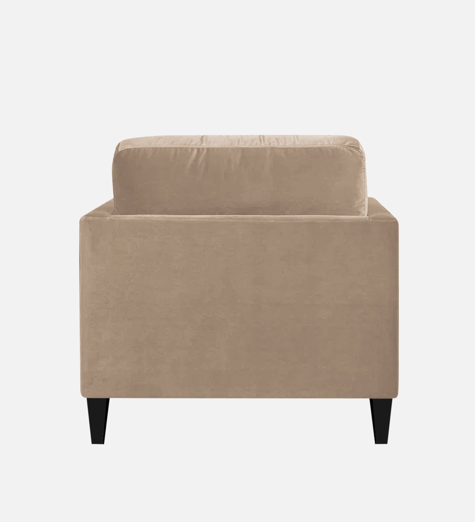 Makou Velvet Chaise Lounger In Camel Beige Colour - Febonic Living