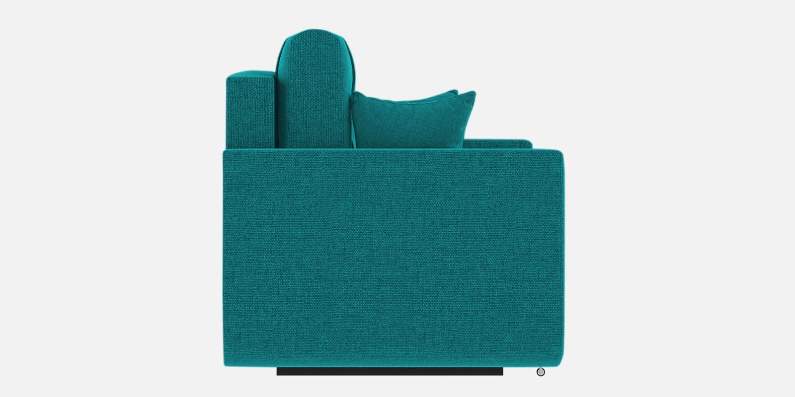 Ines Velvet 3 Seater Pull Out Sofa Cum Bed In Sea Green Colour With Storage - Febonic Living