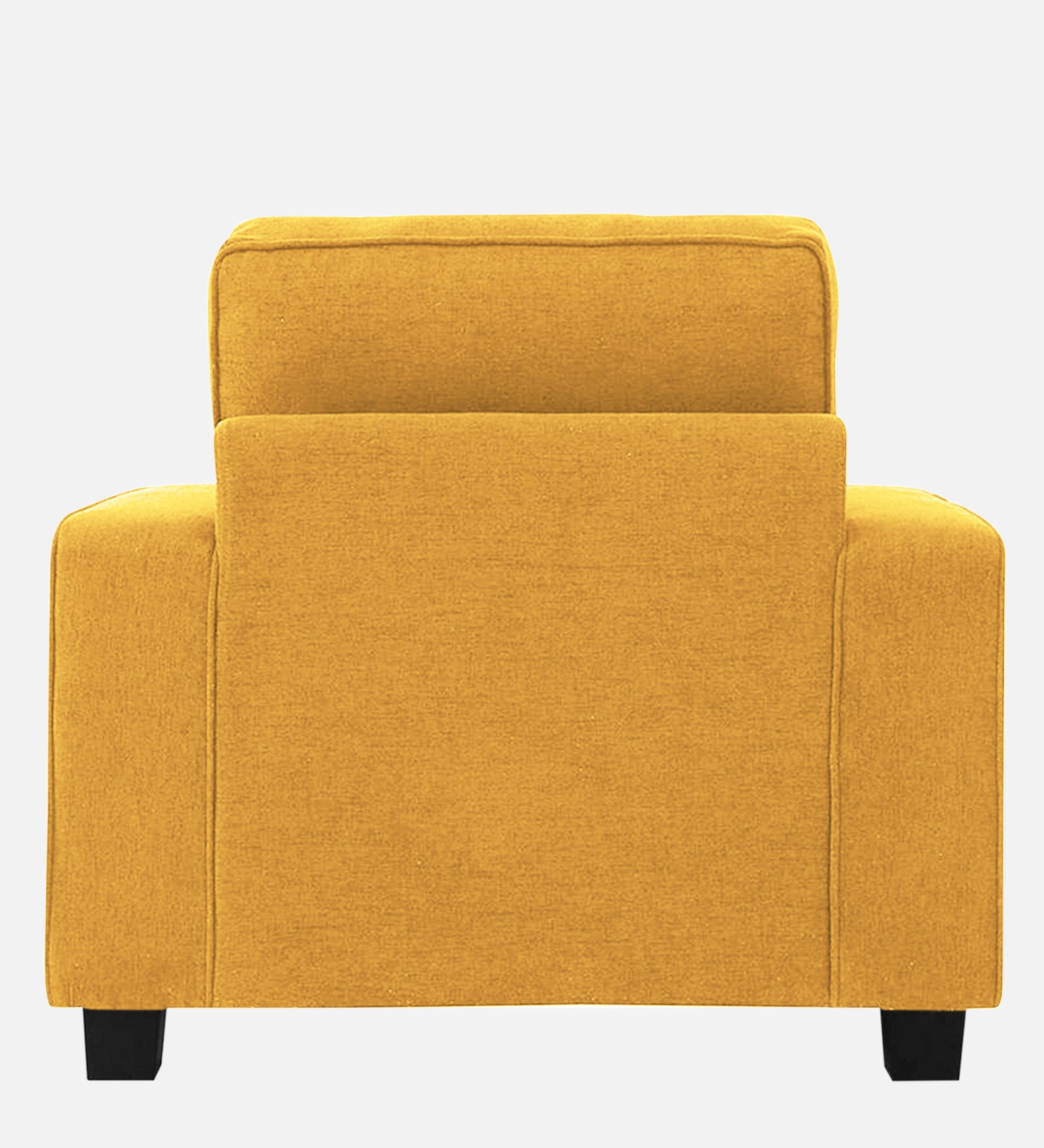 Ladybug Fabric 1 Seater Sofa In Bold Yellow Colour - Febonic Living