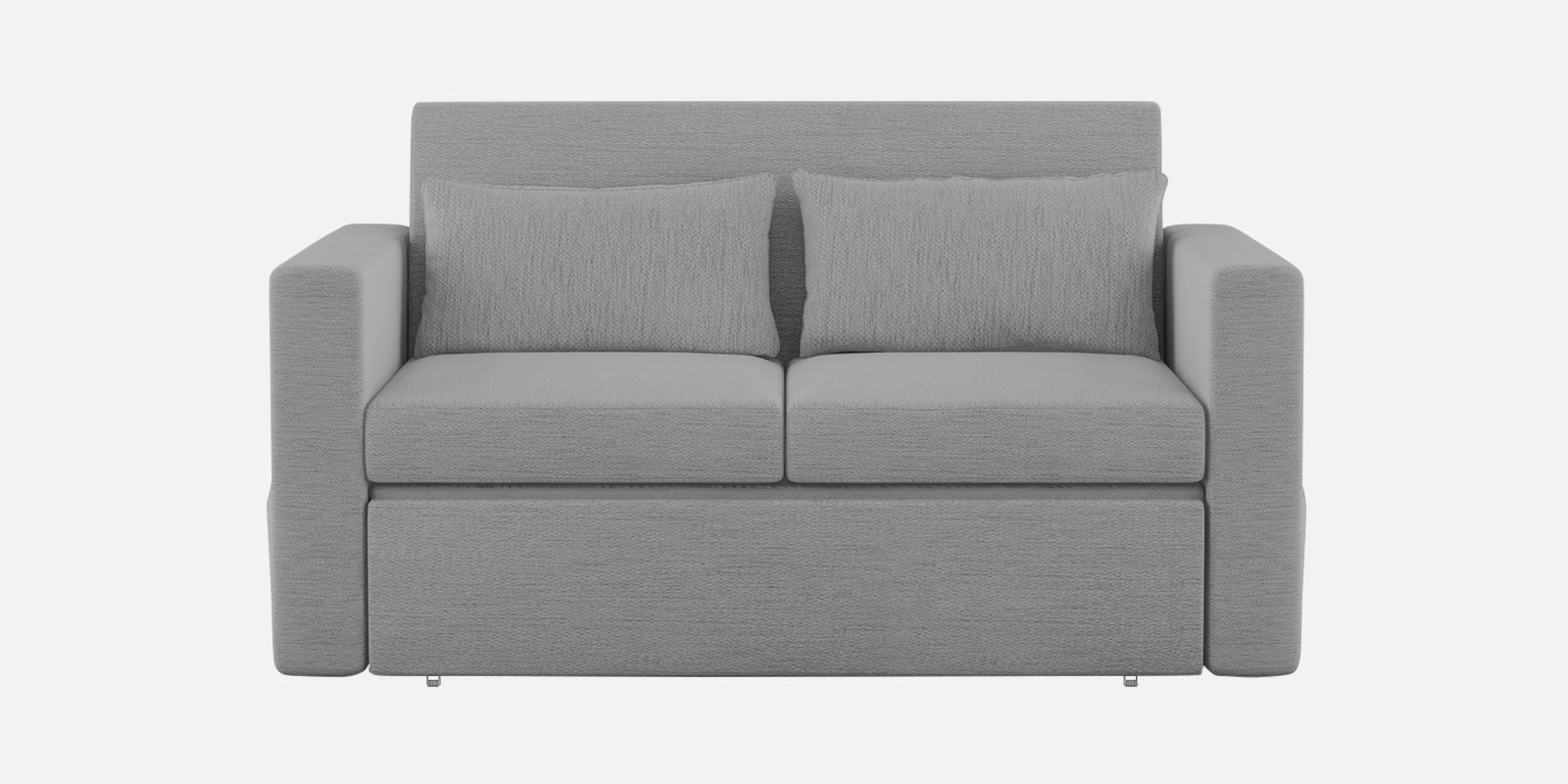 River Fabric 2 Seater Pull Out Sofa Cum Bed In lit Grey Colour - Febonic Living