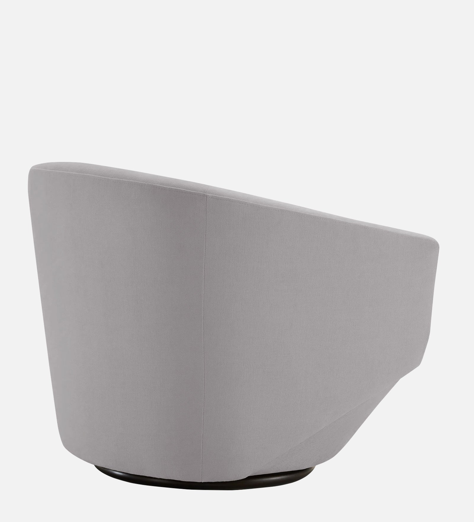 Haddie Velvet Swivel Chair In Concrete Grey Colour - Febonic Living