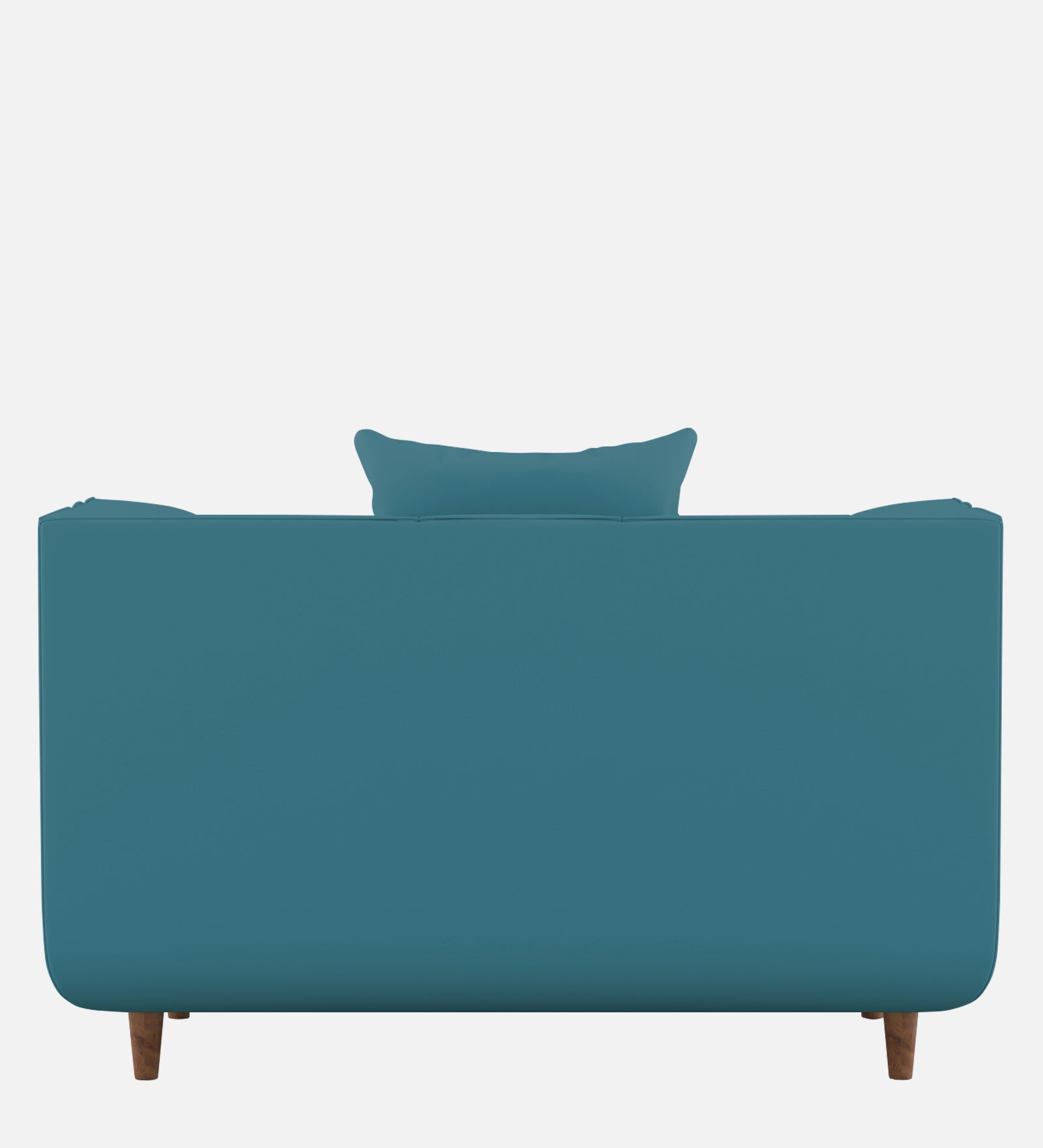 Sumo Velvet 1 Seater Sofa In Aqua Blue Colour - Febonic Living