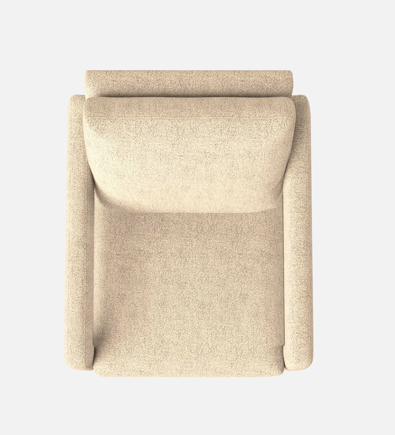 Olsen Fabric Arm Chair In Ivory Cream Colour - Febonic Living