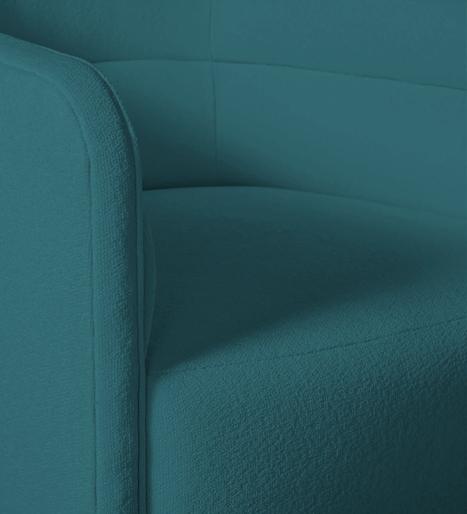 Ria Fabric Swivel Chair in Water Blue Colour