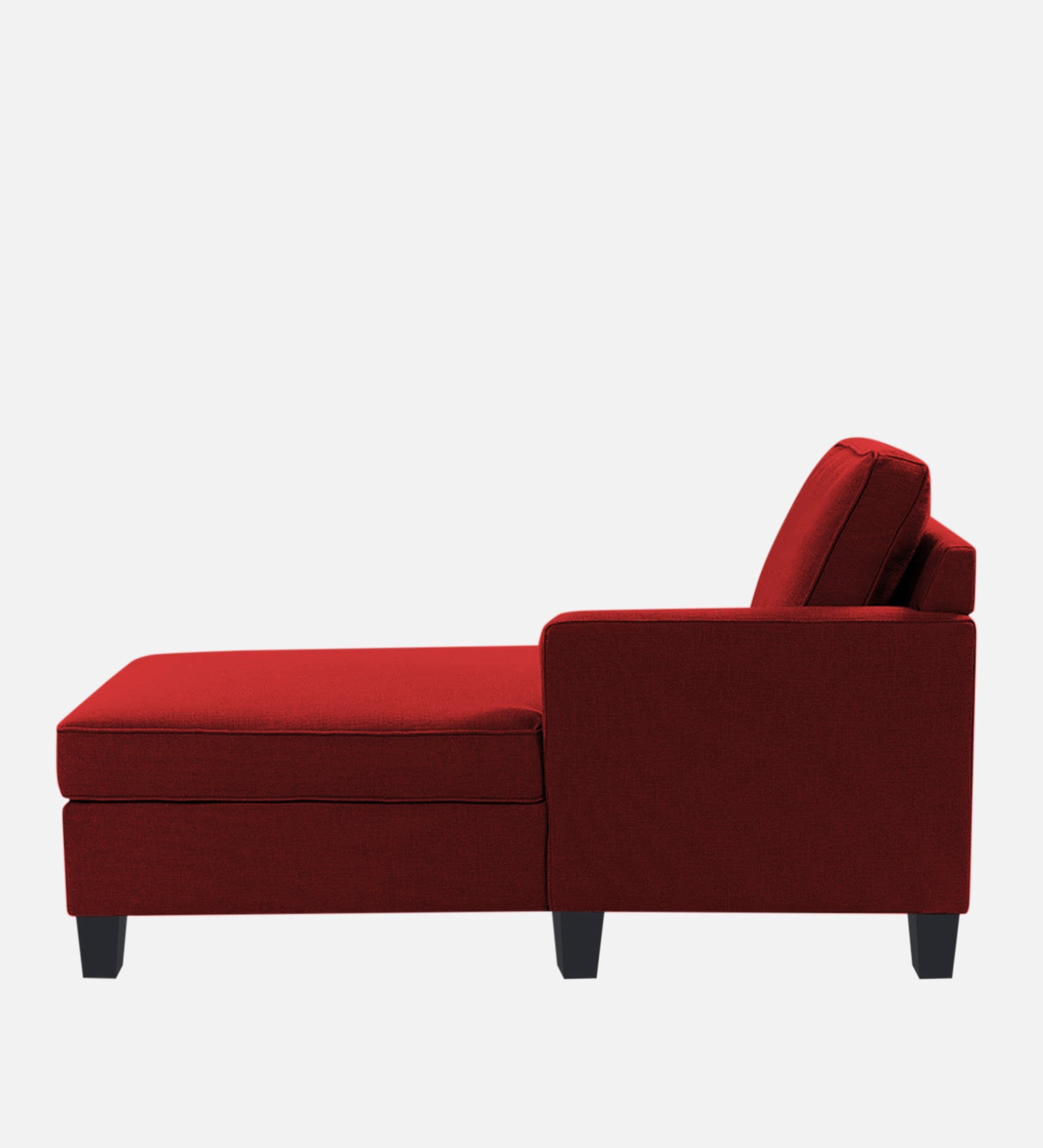 Harry Fabric RHS Chaise Lounger In Blood Maroon Colour - Febonic Living