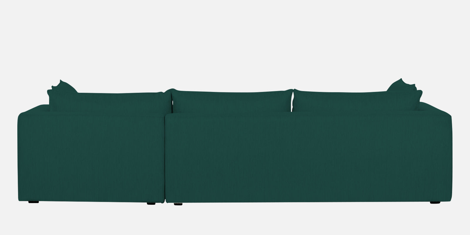 Ziggy Fabric RHS Sectional Sofa (3+Lounger) In Sage Green Colour - Febonic Living