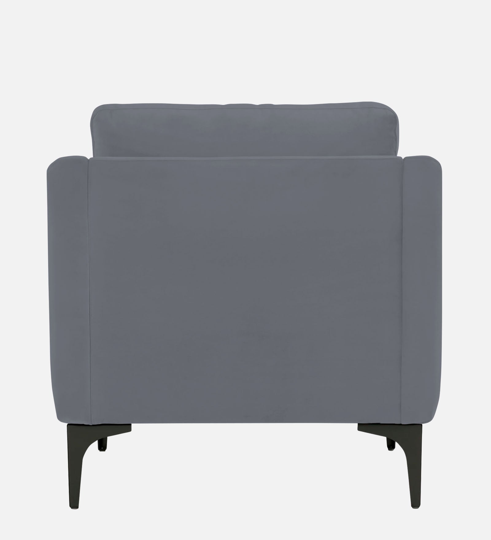 Haru Velvet 1 Seater Sofa In Pubble Grey Colour - Febonic Living