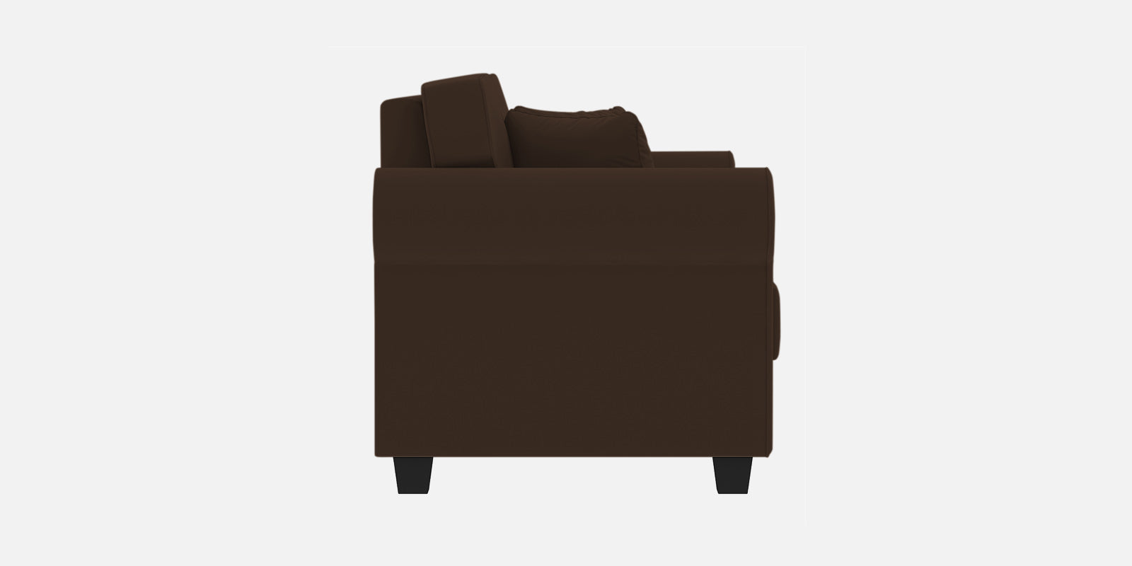Numonk Velvet 3 Seater Sofa In Chocolate Brown Colour - Febonic Living