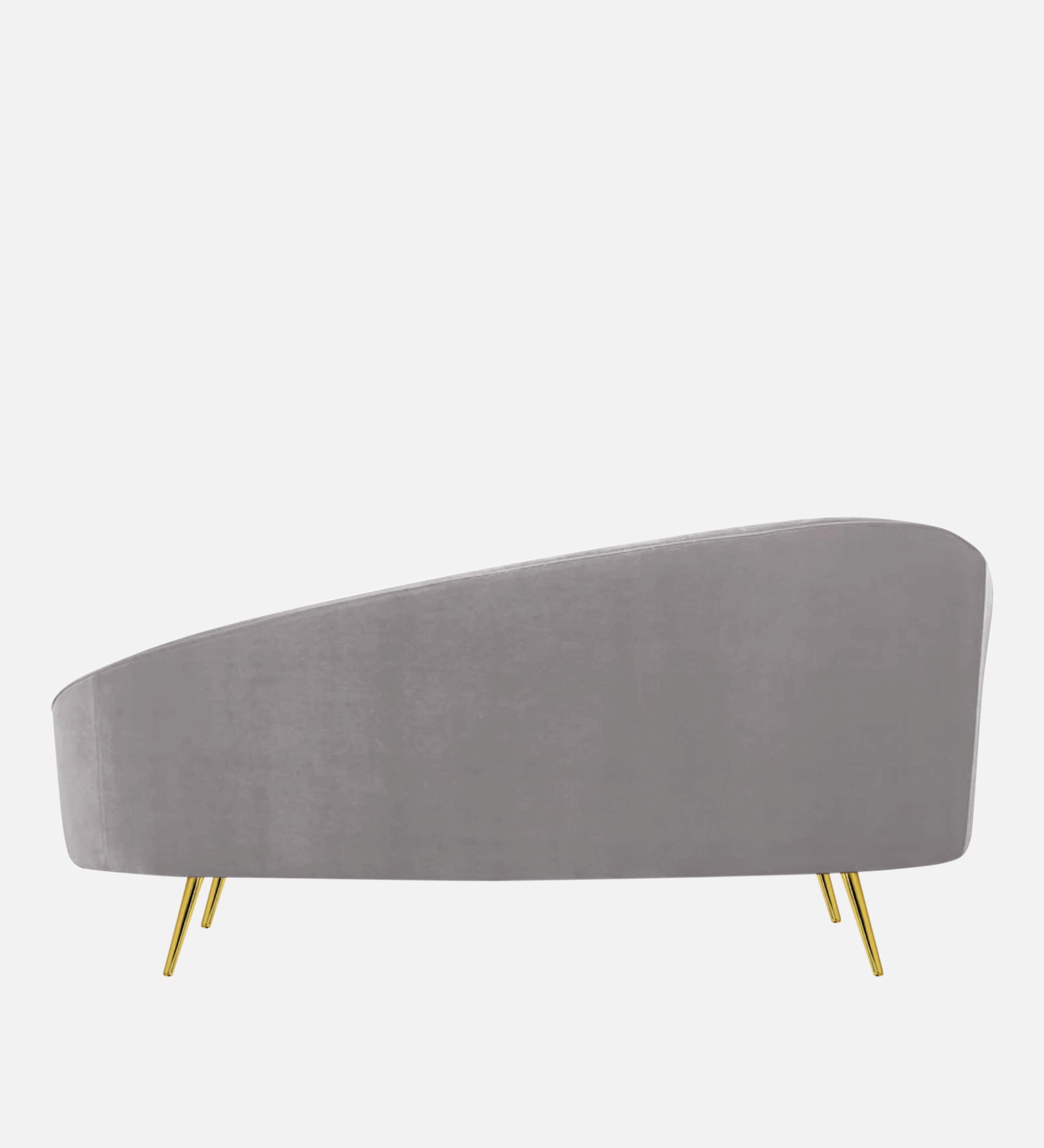 Cely Velvet RHS Chaise Lounger In Concrete Grey Colour - Febonic Living