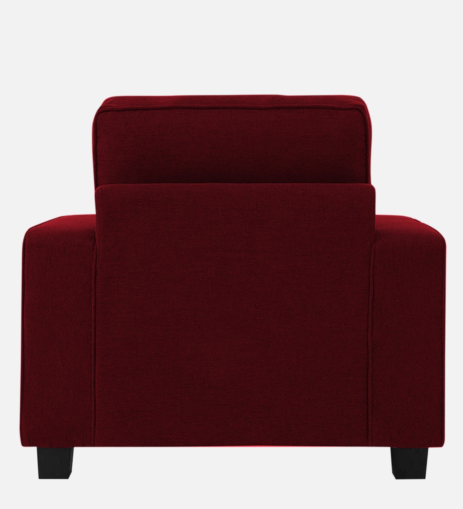 Ladybug Fabric 1 Seater Sofa In Ruby Red Colour - Febonic Living