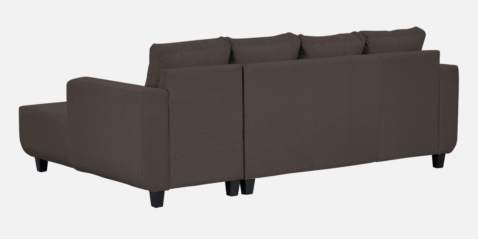 Perry Fabric LHS Sectional Sofa (3+Lounger) In Caspa Brown Colour - Febonic Living