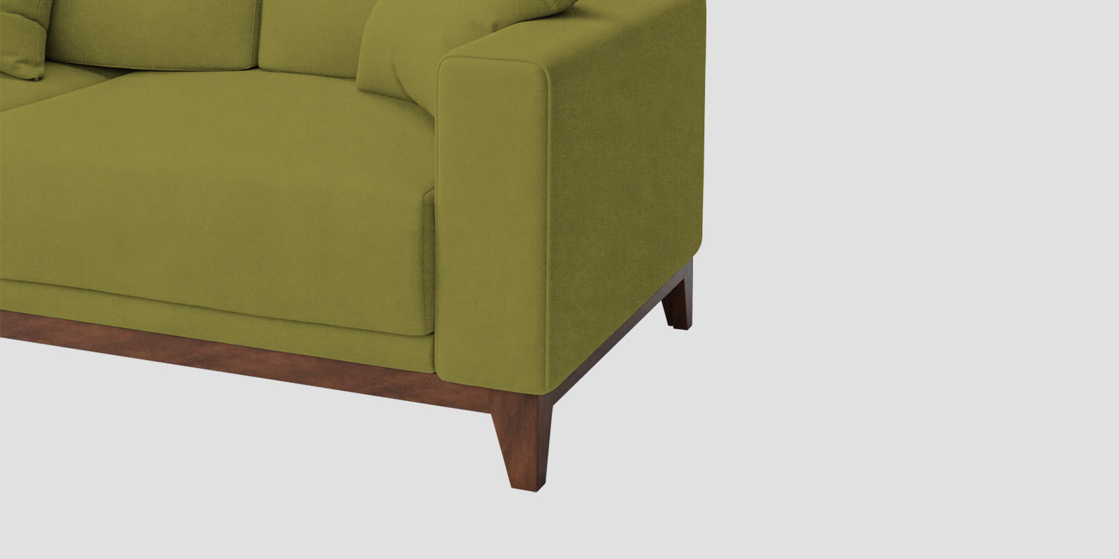 Luca Fabric 3 Seater Sofa In Kelly Green Colour - Febonic Living