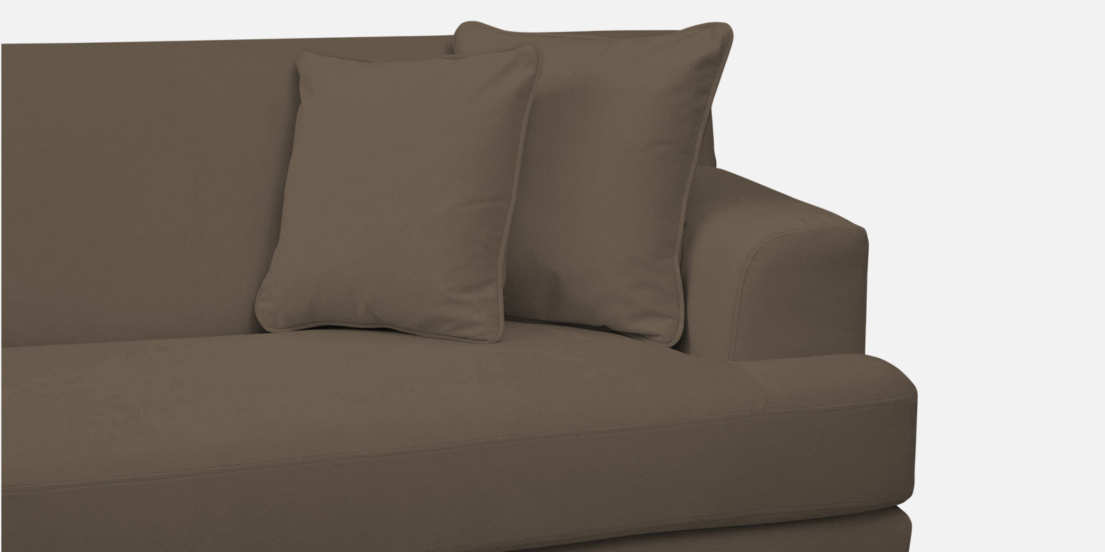Woody Fabric LHS Sectional Sofa (3+Lounger) In Broco Dust Colour - Febonic Living