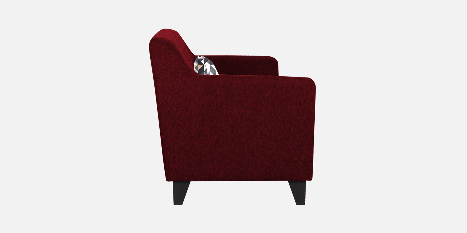 Melaan Fabric 3 Seater Sofa In Ruby Red Colour - Febonic Living
