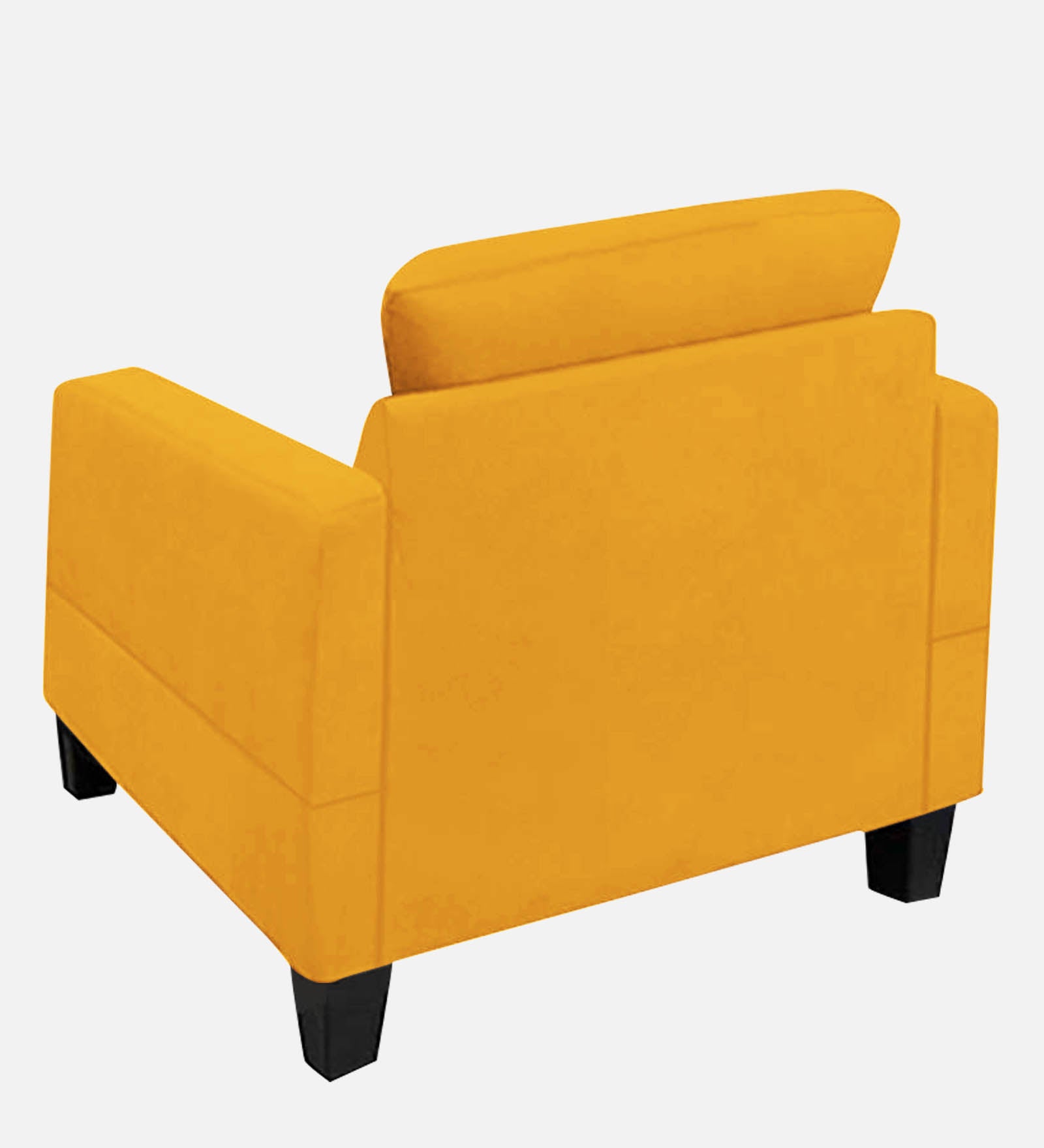 Thomas Fabric 1 Seater Sofa In Bold Yellow Colour - Febonic Living