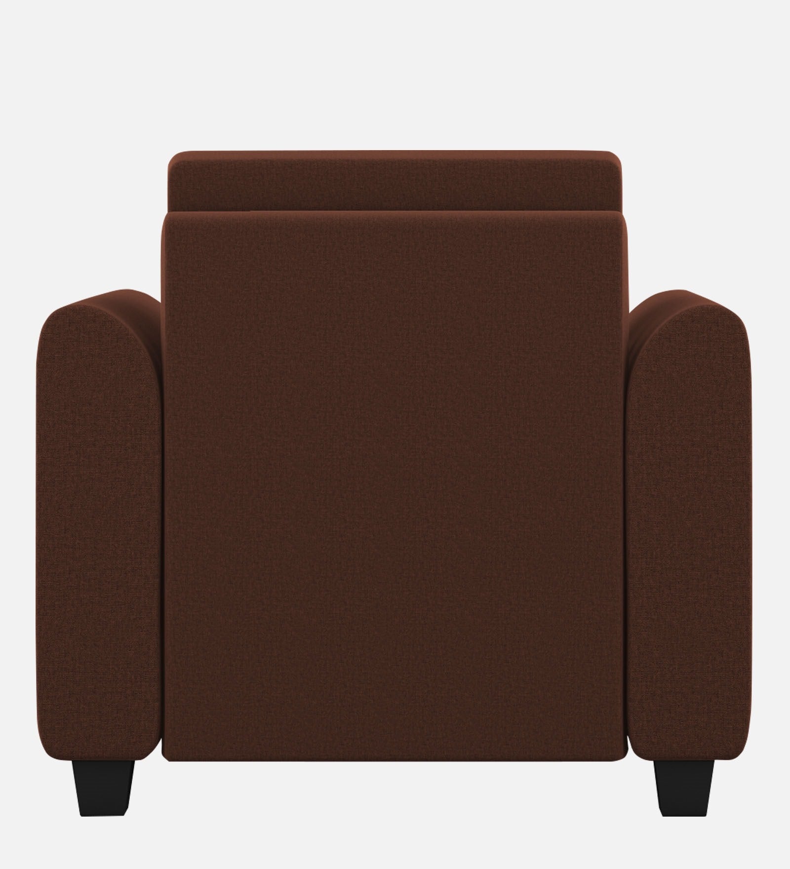 Cosmic Fabric 1 Seater Sofa In Coffee Brown Colour - Febonic Living