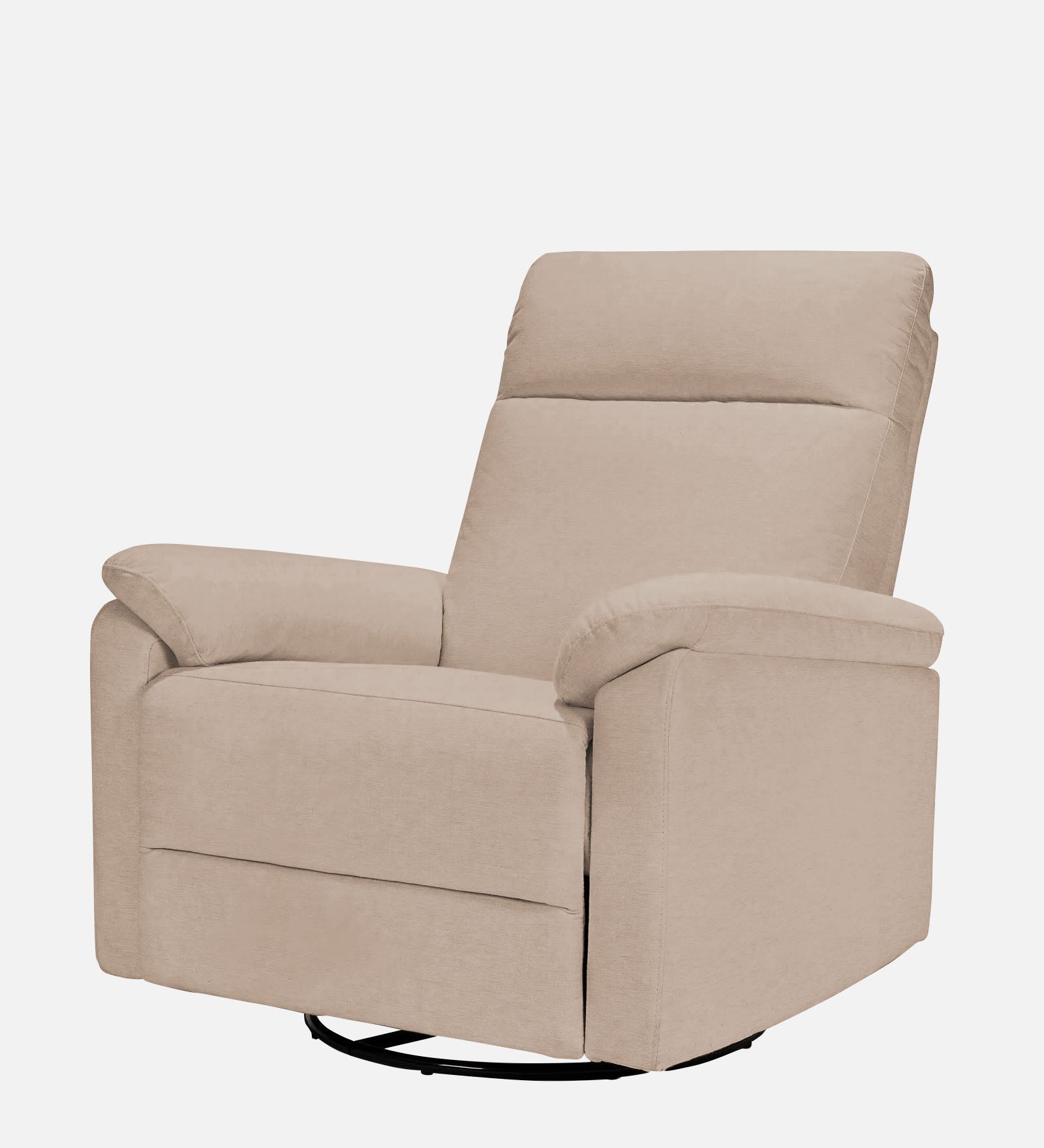 Mandy Fabric 1 Seater Manual Recliner In Camel Beige Colour - Febonic Living