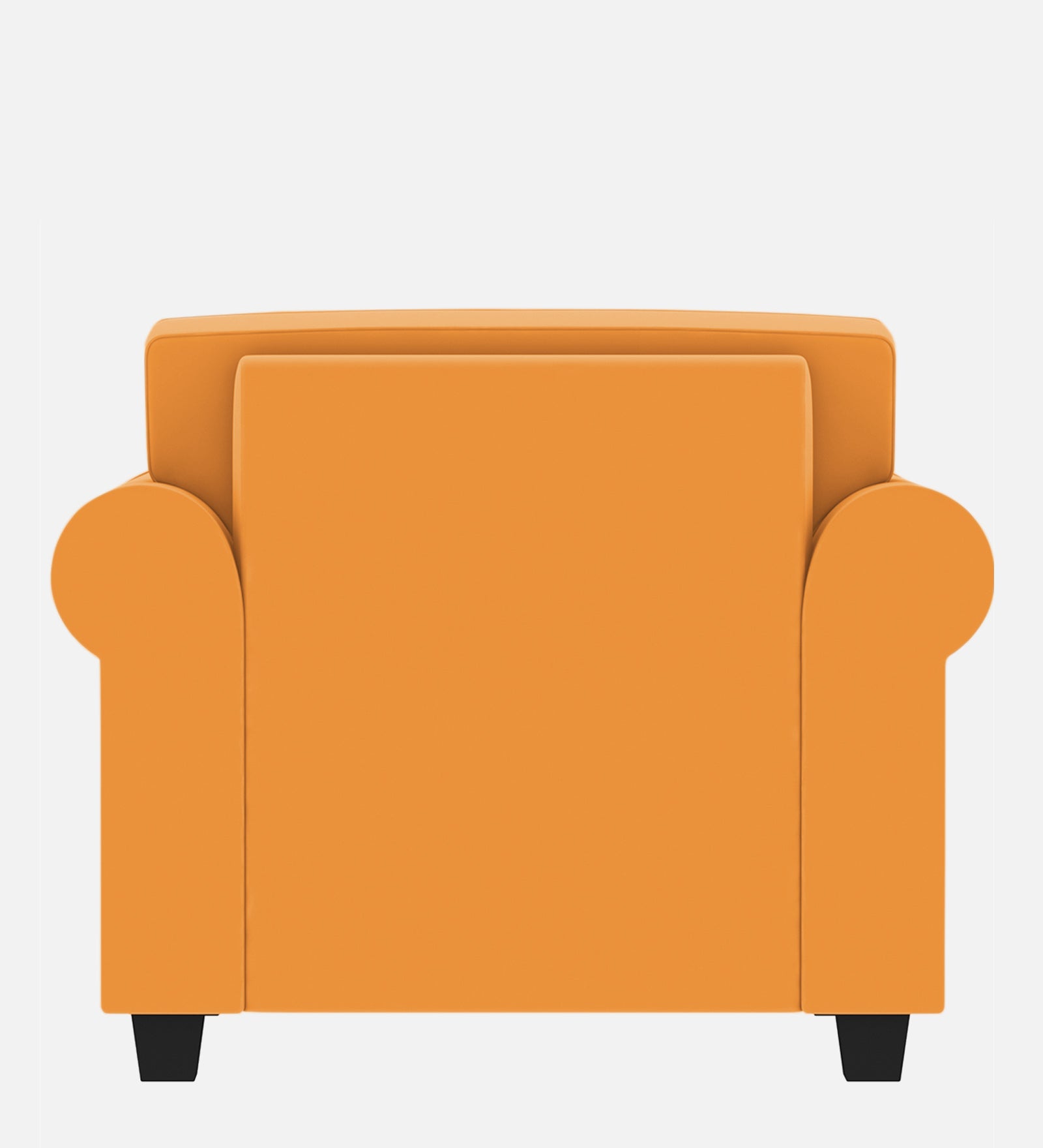 Numonk Velvet 1 Seater Sofa In Tangerine orange Colour - Febonic Living