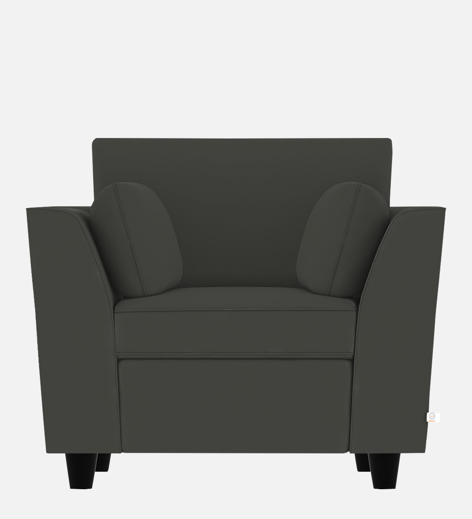 Bristo Velvet 1 Seater Sofa in Hory Grey Colour