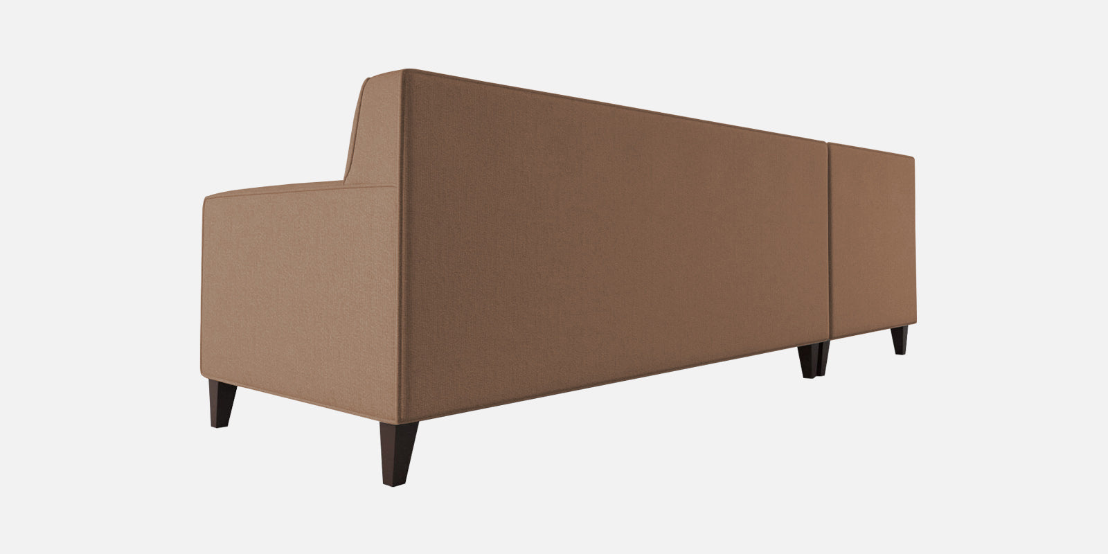 Miller Fabric RHS Sectional Sofa (3+Lounger) In Cosmic Beige Colour - Febonic Living