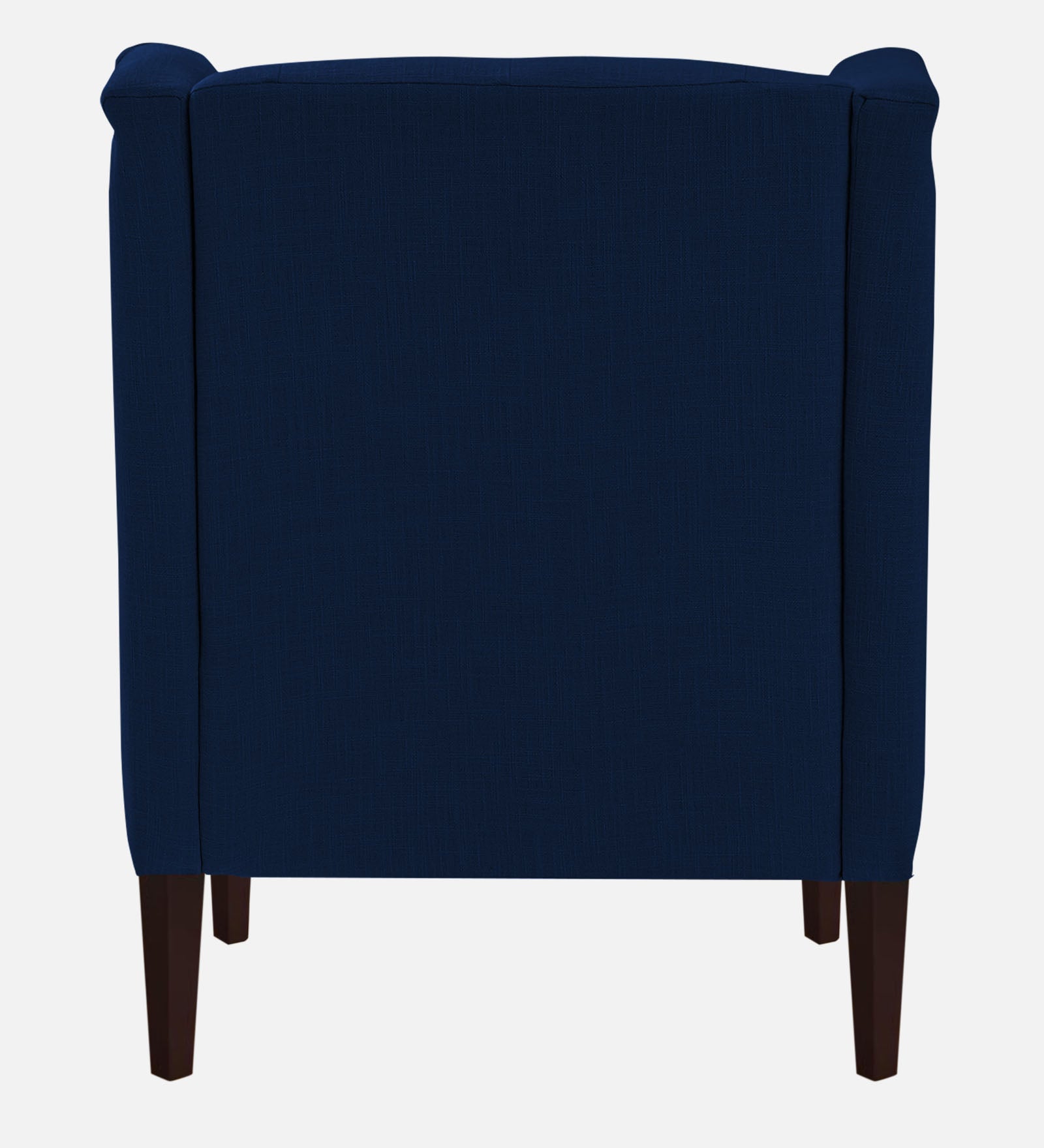 Deyuk Fabric Wing Chair In Royal Blue Colour - Febonic Living