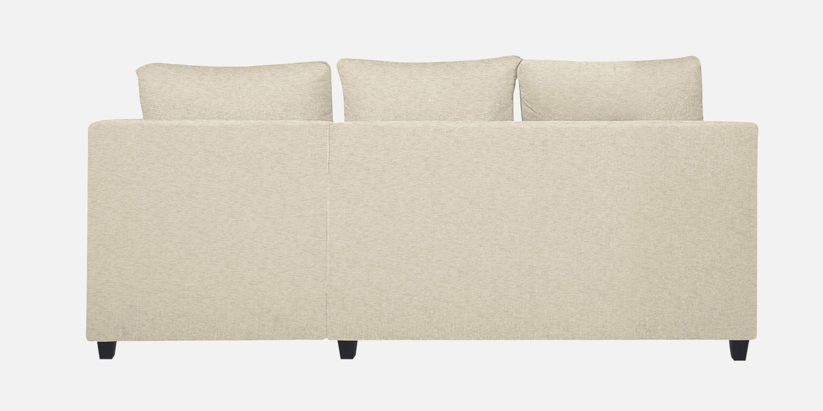 Nebula Fabric LHS Sectional Sofa (2+Lounger) In Ivory Cream Colour - Febonic Living
