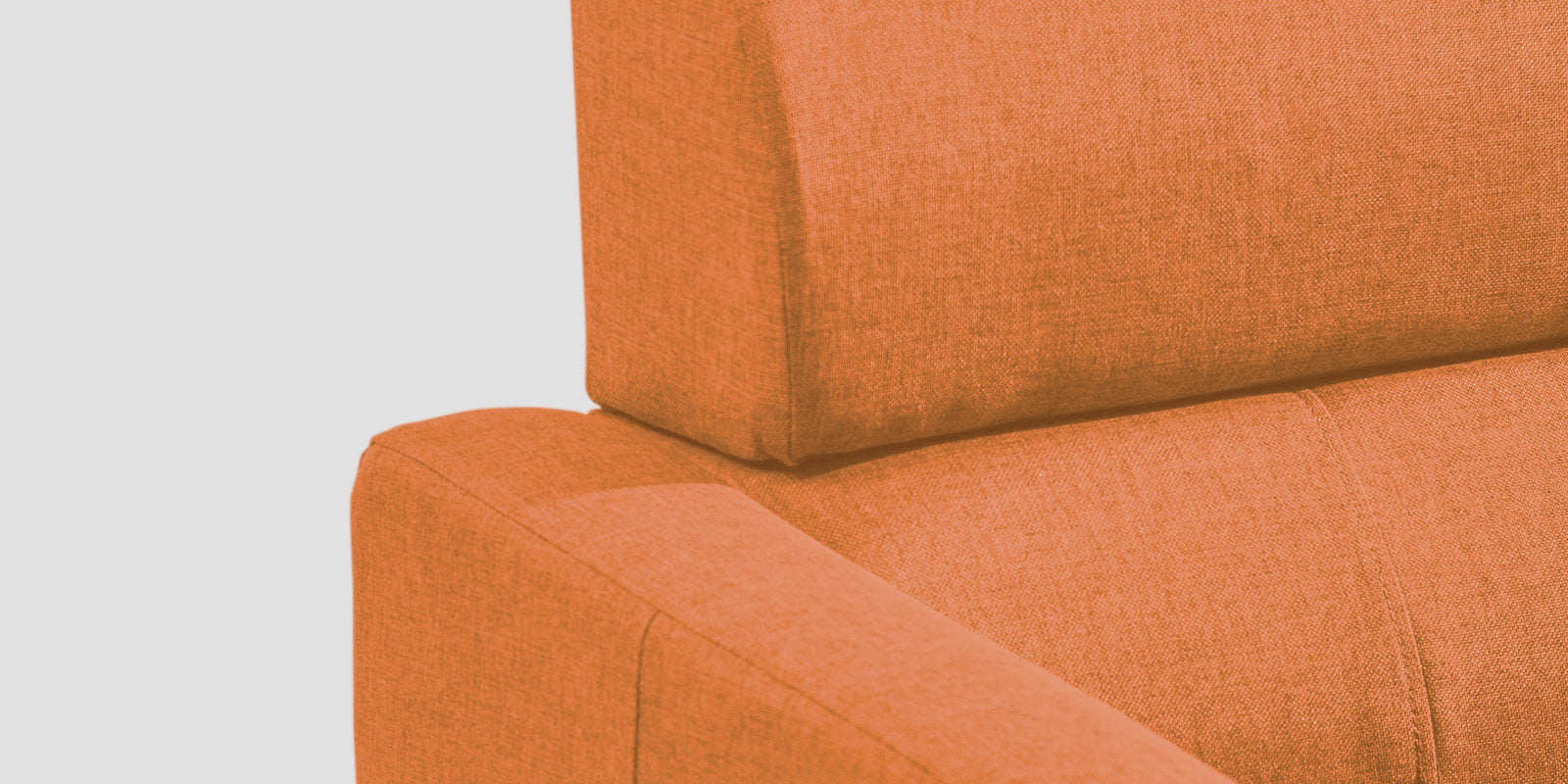 Devo Fabric 3 Seater Sofa In Dark Orange Colour - Febonic Living