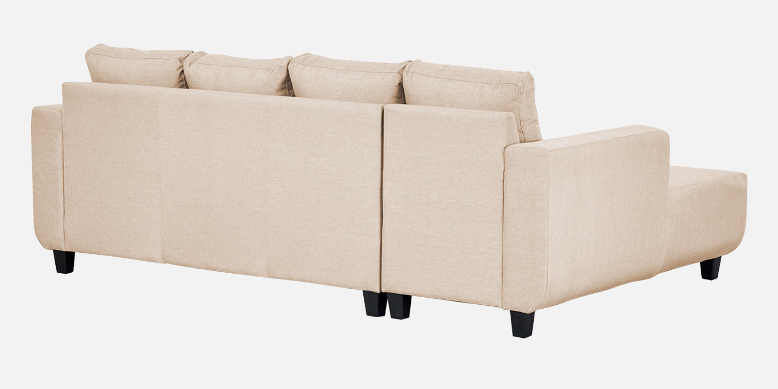 Perry Fabric RHS Sectional Sofa (3+Lounger) In Woom Beige Colour - Febonic Living