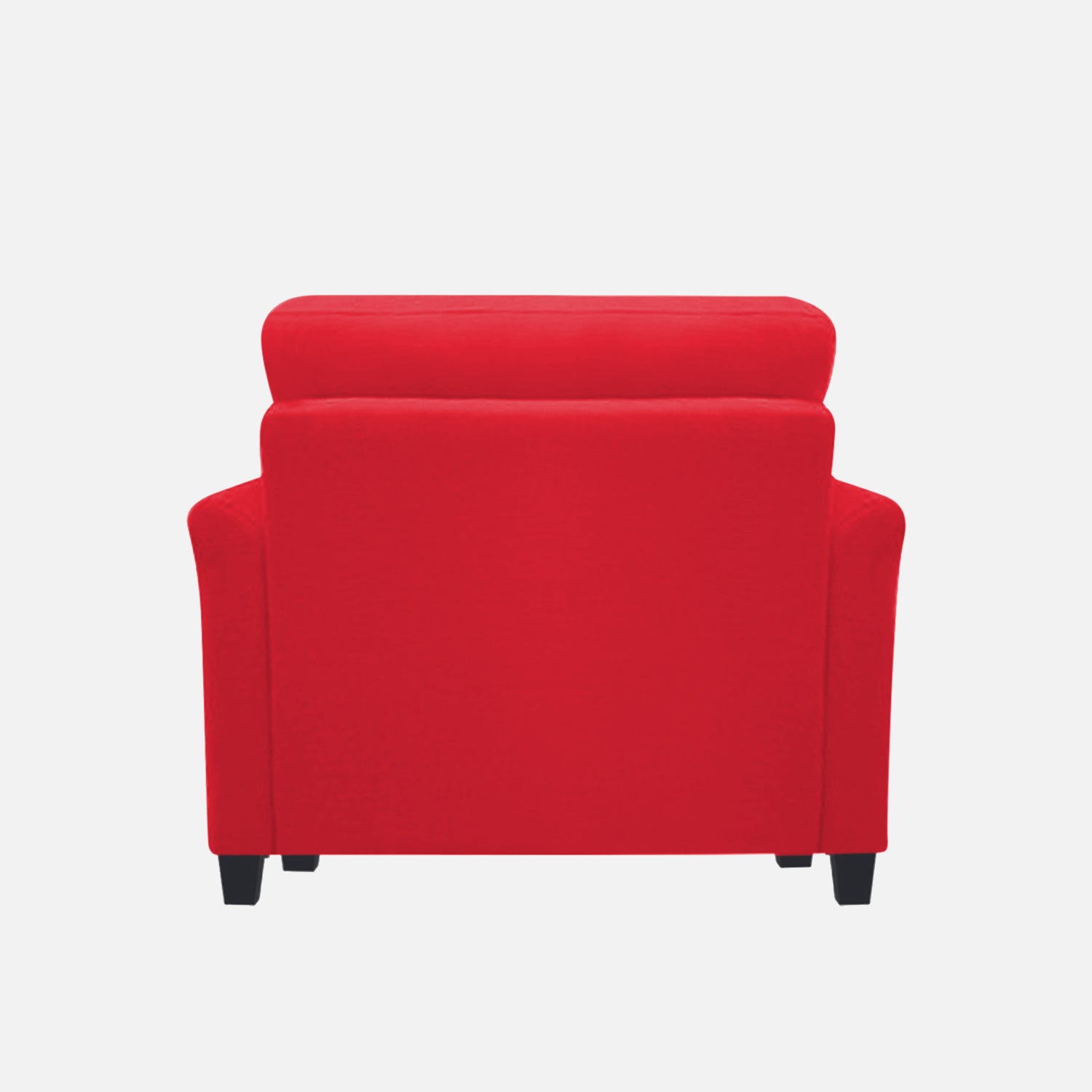 Daroo Velvet 1 Seater Sofa In Ox Blood Maroon Colour