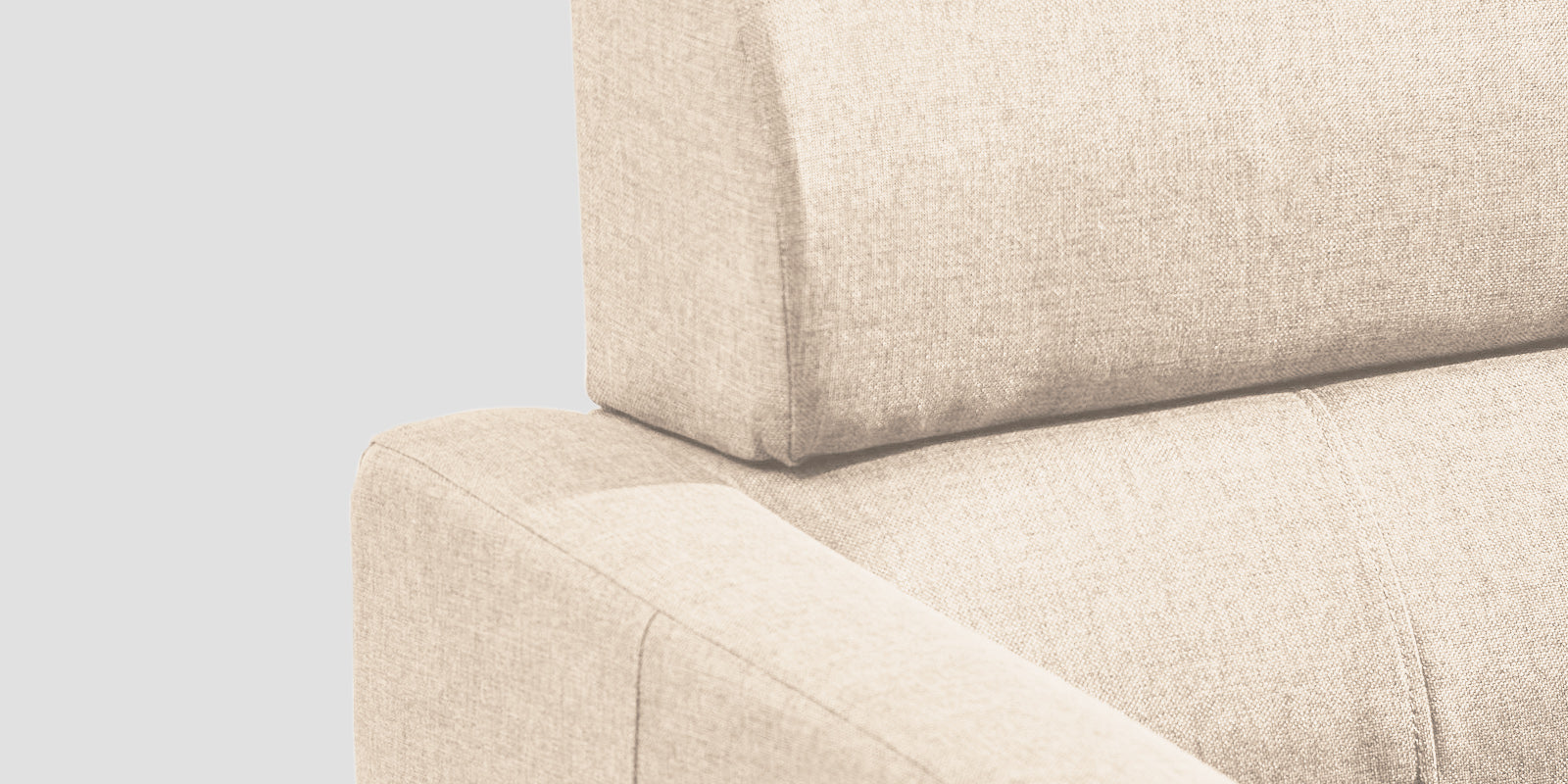 Devo Fabric 3 Seater Sofa In Woom Beige Colour - Febonic Living