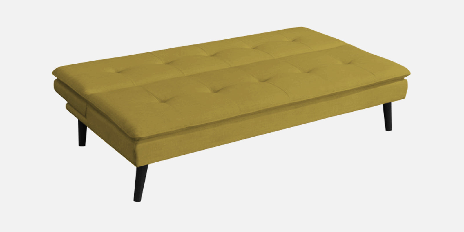 Toner Fabric 3 Seater Convertible Sofa Cum Bed In Parrot Green Colour - Febonic Living