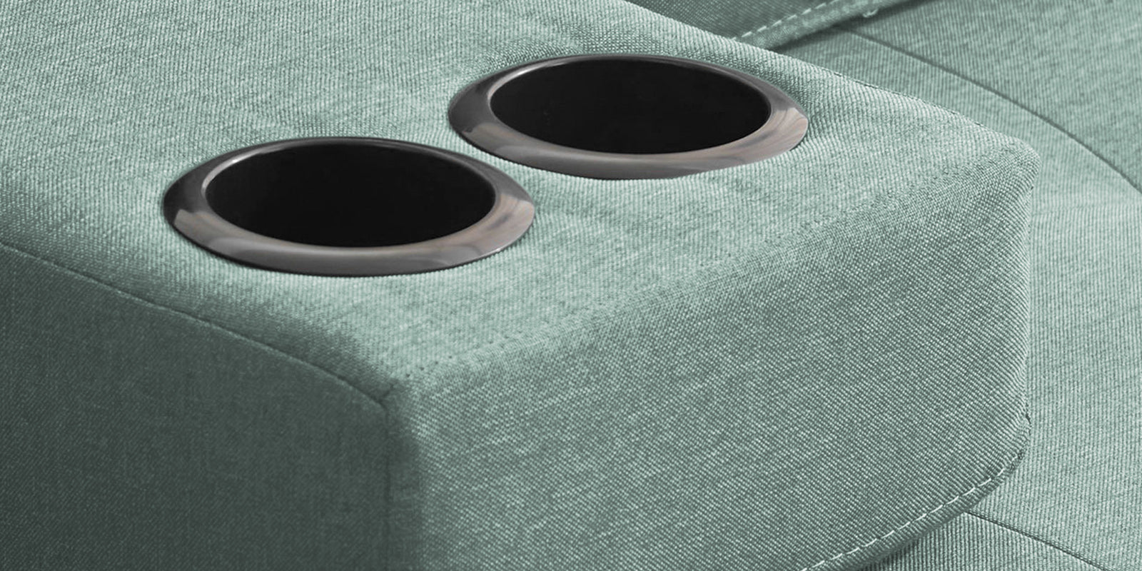 Jerry Fabric 3 Seater Convertible Sofa Cum Bed In Suka Blue Colour - Febonic Living