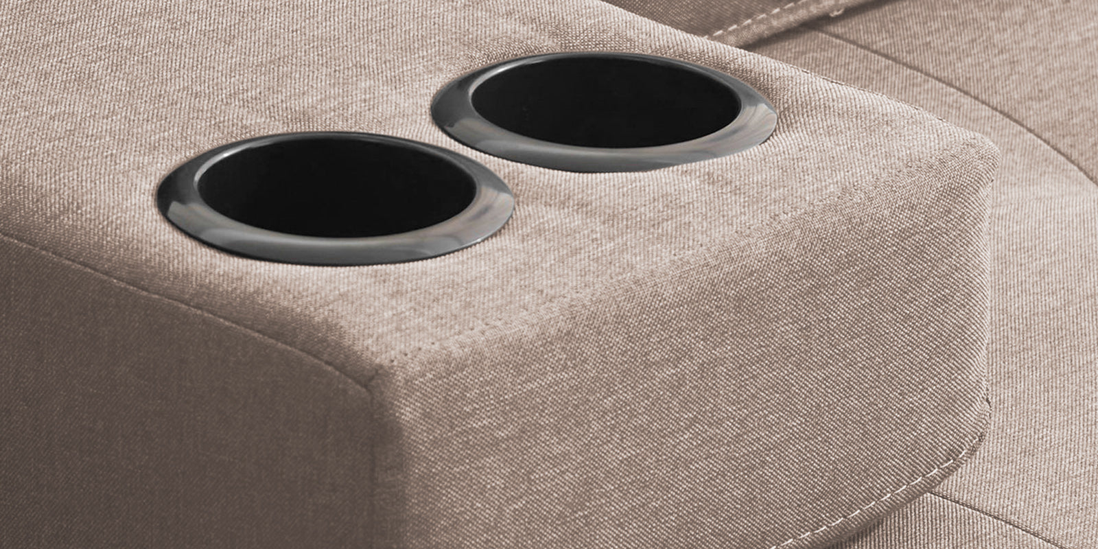 Jerry Fabric 3 Seater Convertible Sofa Cum Bed In Kadhi Beige Colour - Febonic Living