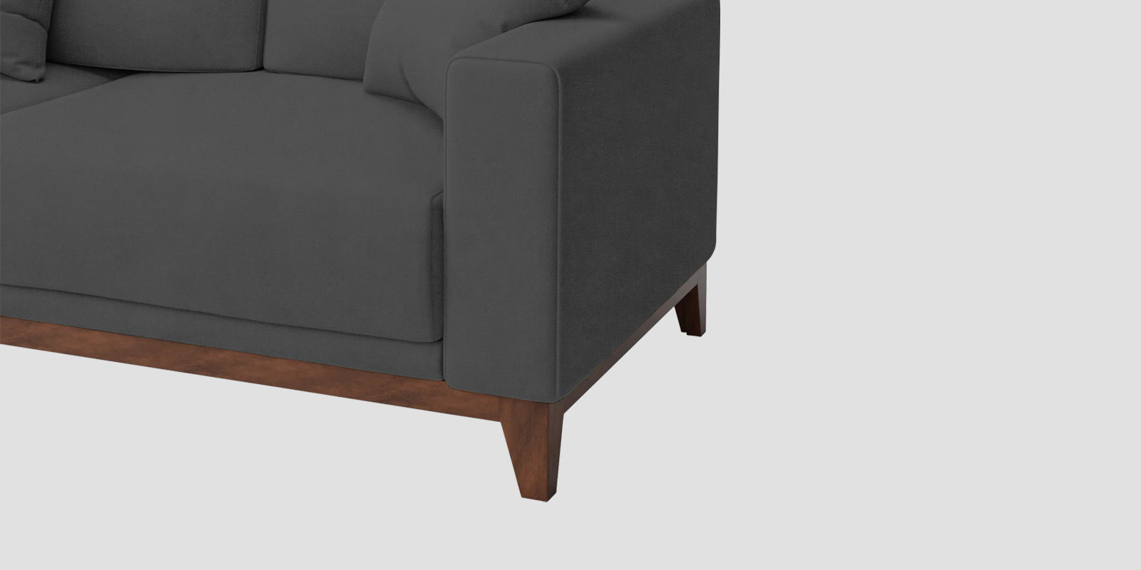 Luca Fabric 3 Seater Sofa In Stone Grey Colour - Febonic Living
