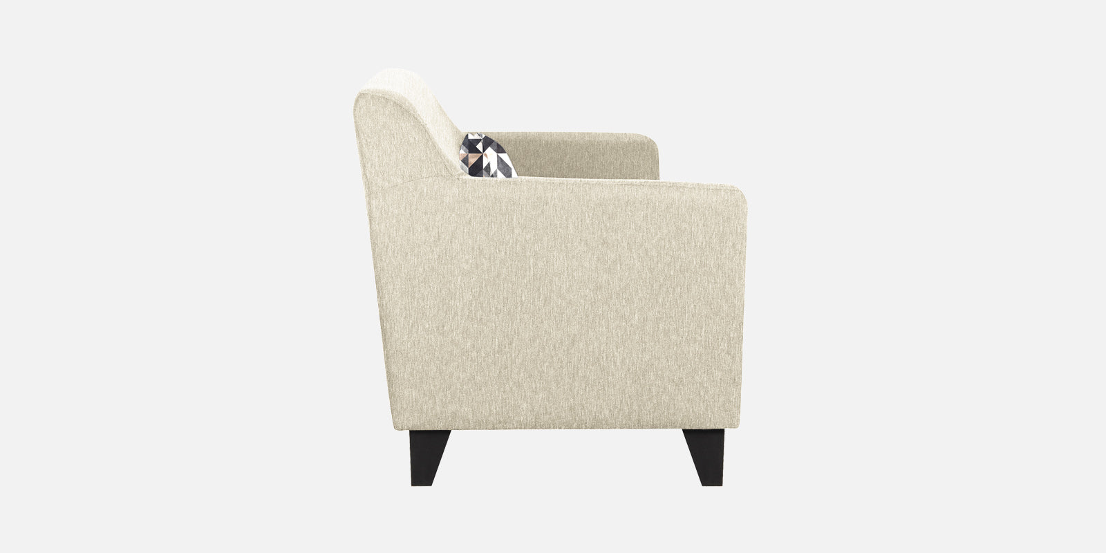 Melaan Fabric 3 Seater Sofa In Ivory cream Colour - Febonic Living