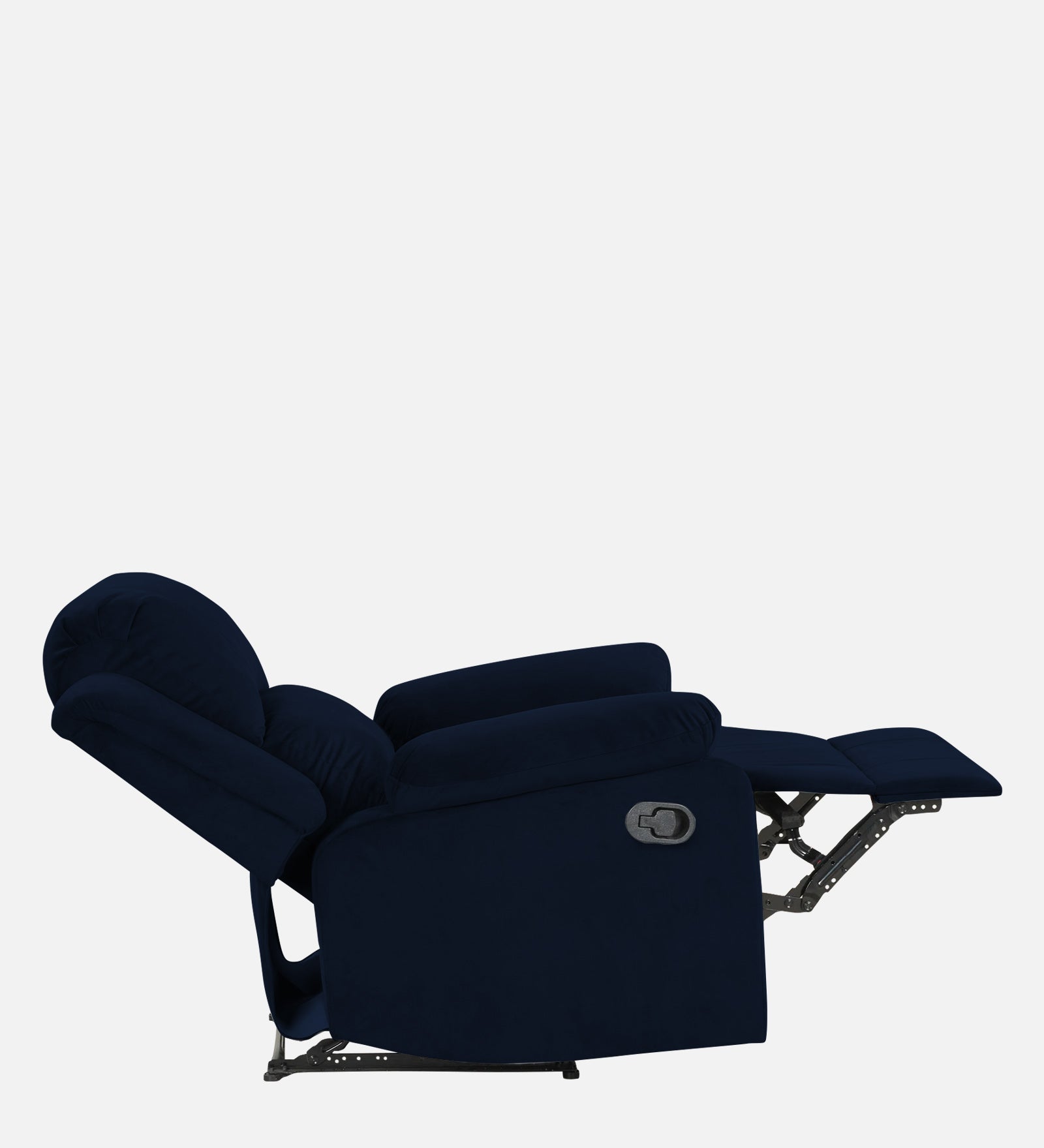 Lexi Fabric 1 Seater Motorized Recliner In Dark Blue Colour - Febonic Living