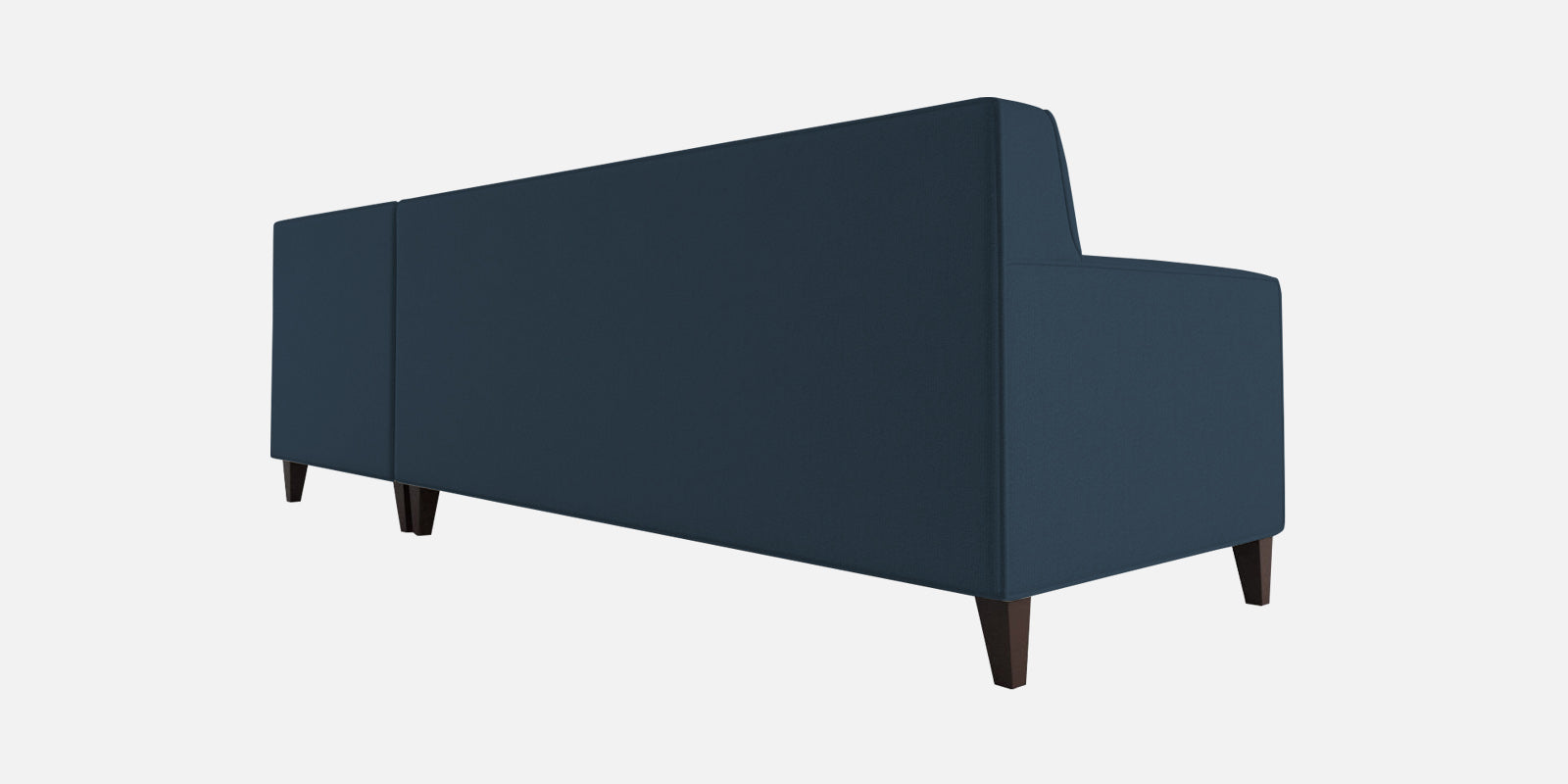 Miller Fabric LHS Sectional Sofa (3+Lounger) In Light Blue Colour - Febonic Living