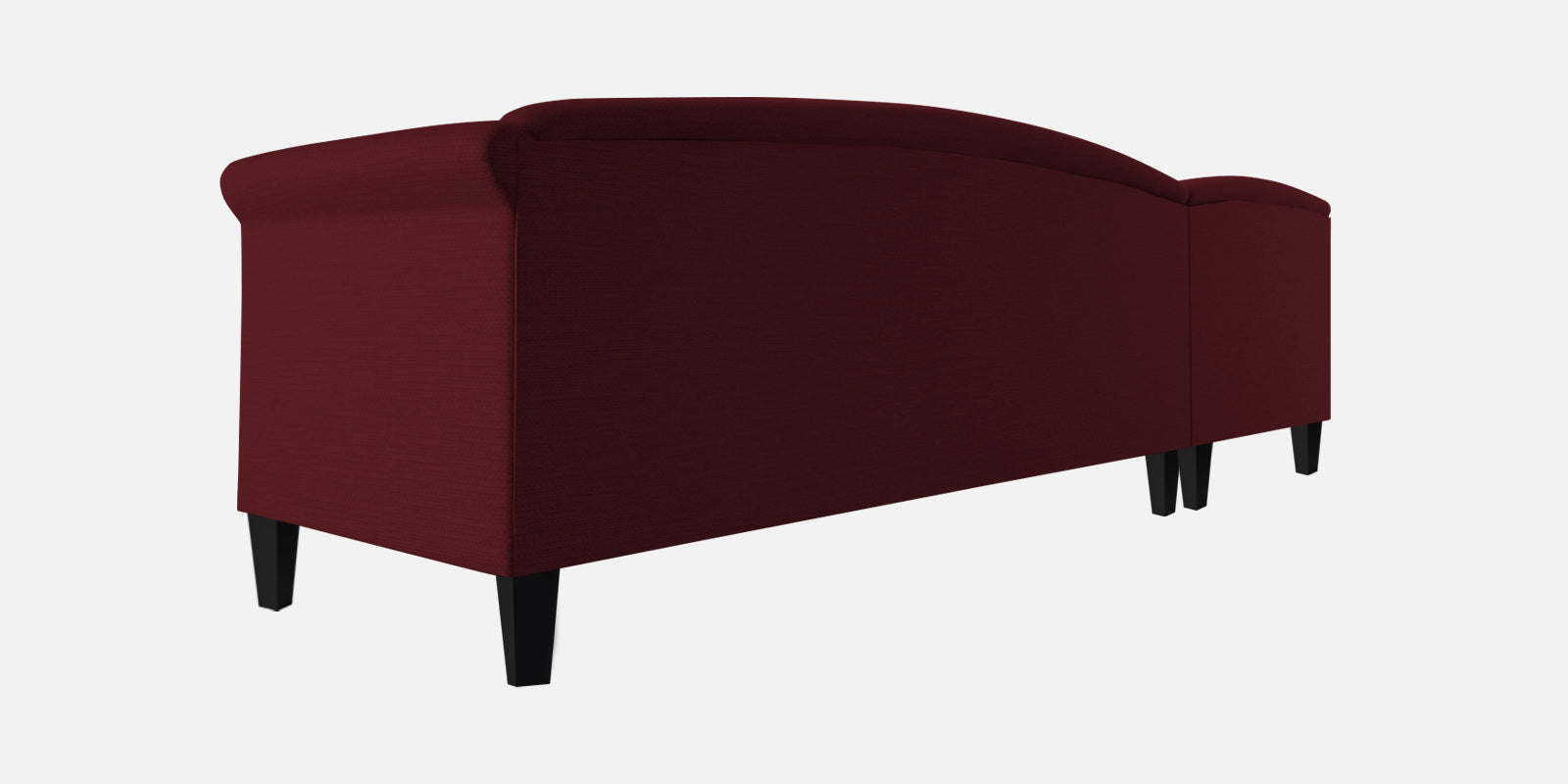 Kimber Fabric RHS Sectional Sofa (3+Lounger) In Blood Maroon Colour - Febonic Living