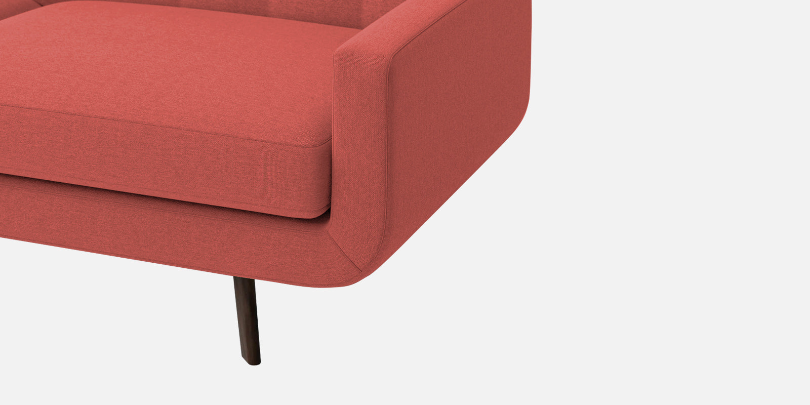 Marsela Fabric 2 Seater Sofa In Salmon Pink Colour - Febonic Living