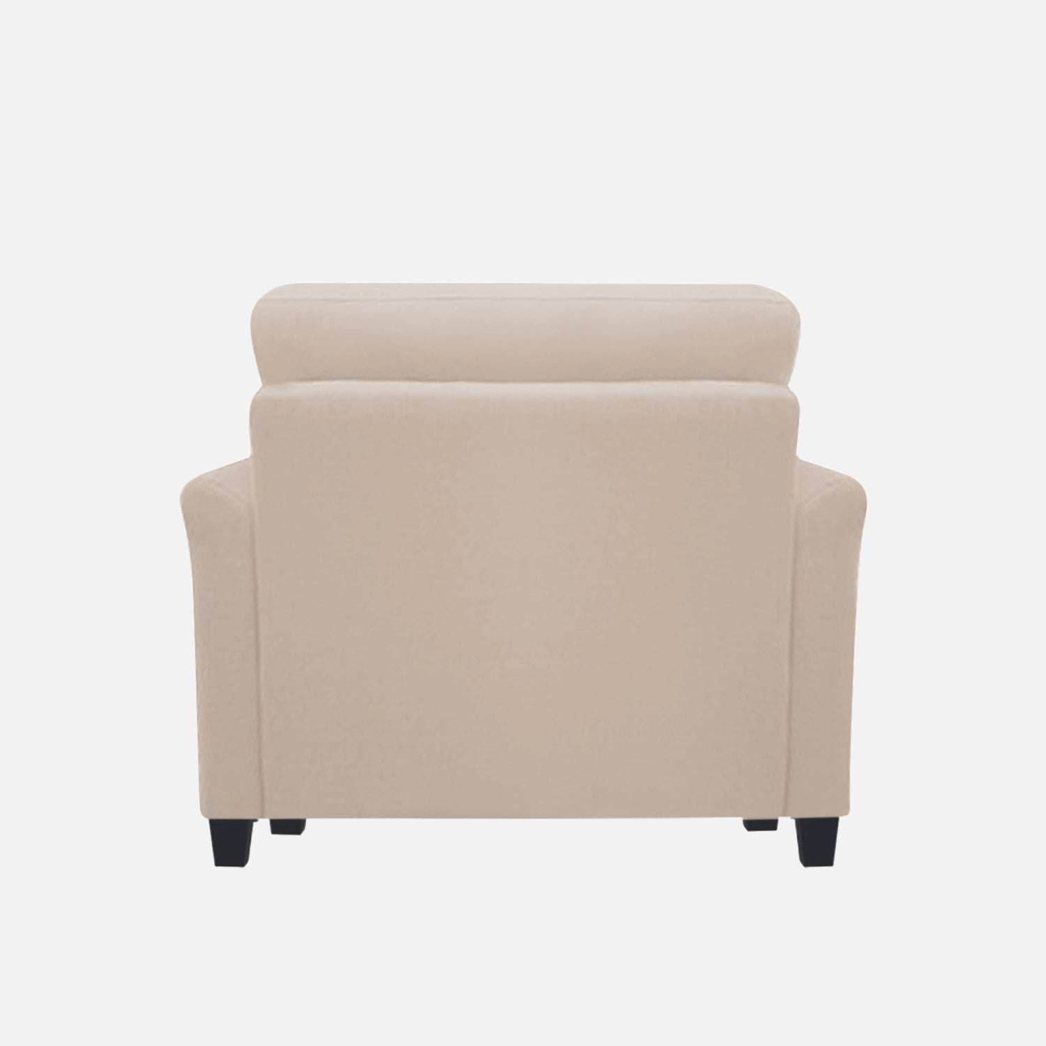 Daroo Velvet 1 Seater Sofa In Camel Beige Colour - Febonic Living