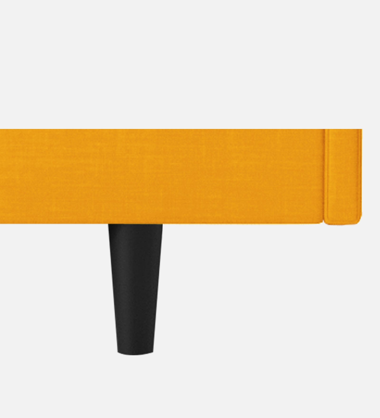 Basi Fabric Queen Size Bed In Bold Yellow Colour - Febonic Living