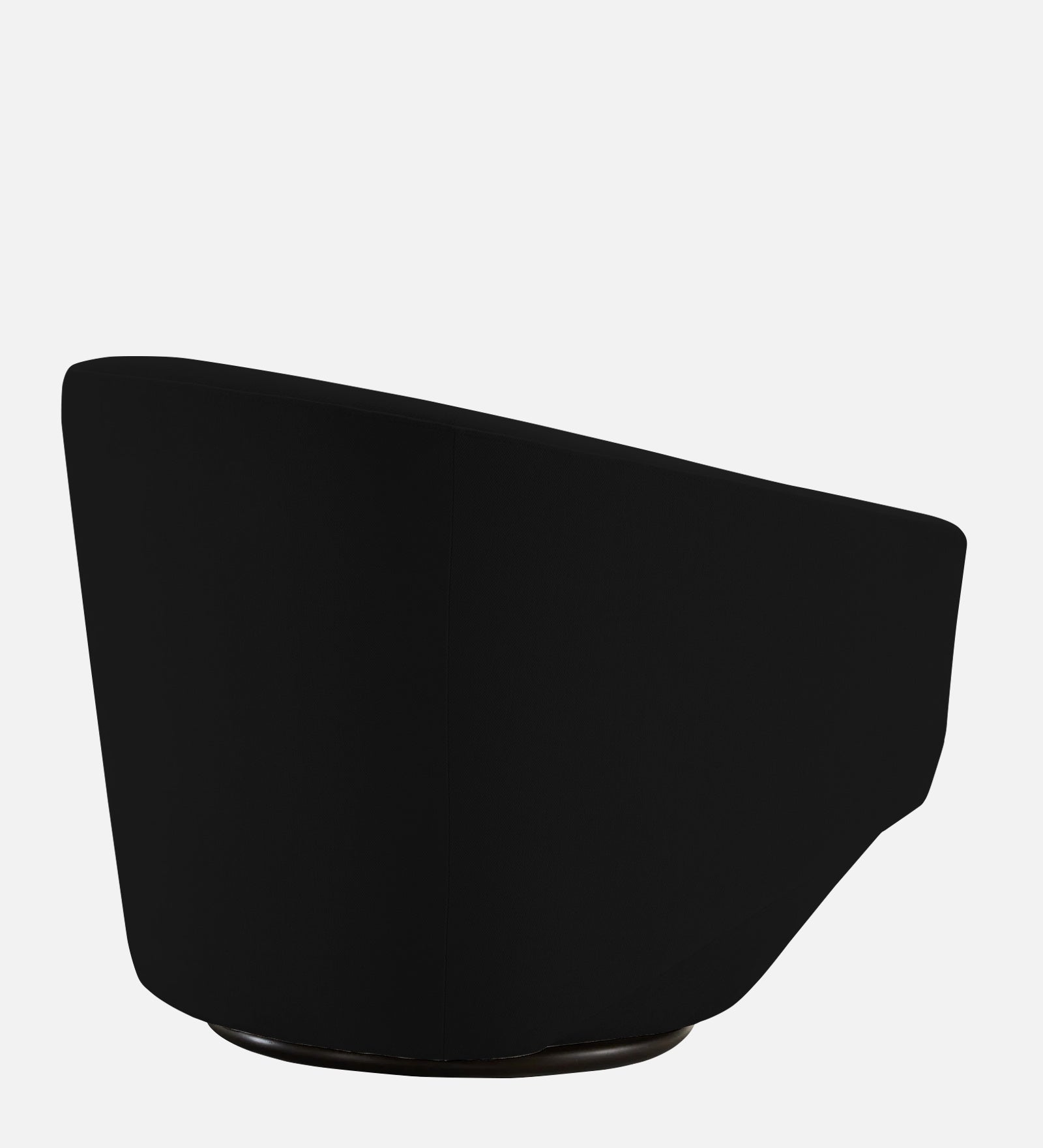 Haddie Velvet Swivel Chair In Adam Black Colour - Febonic Living
