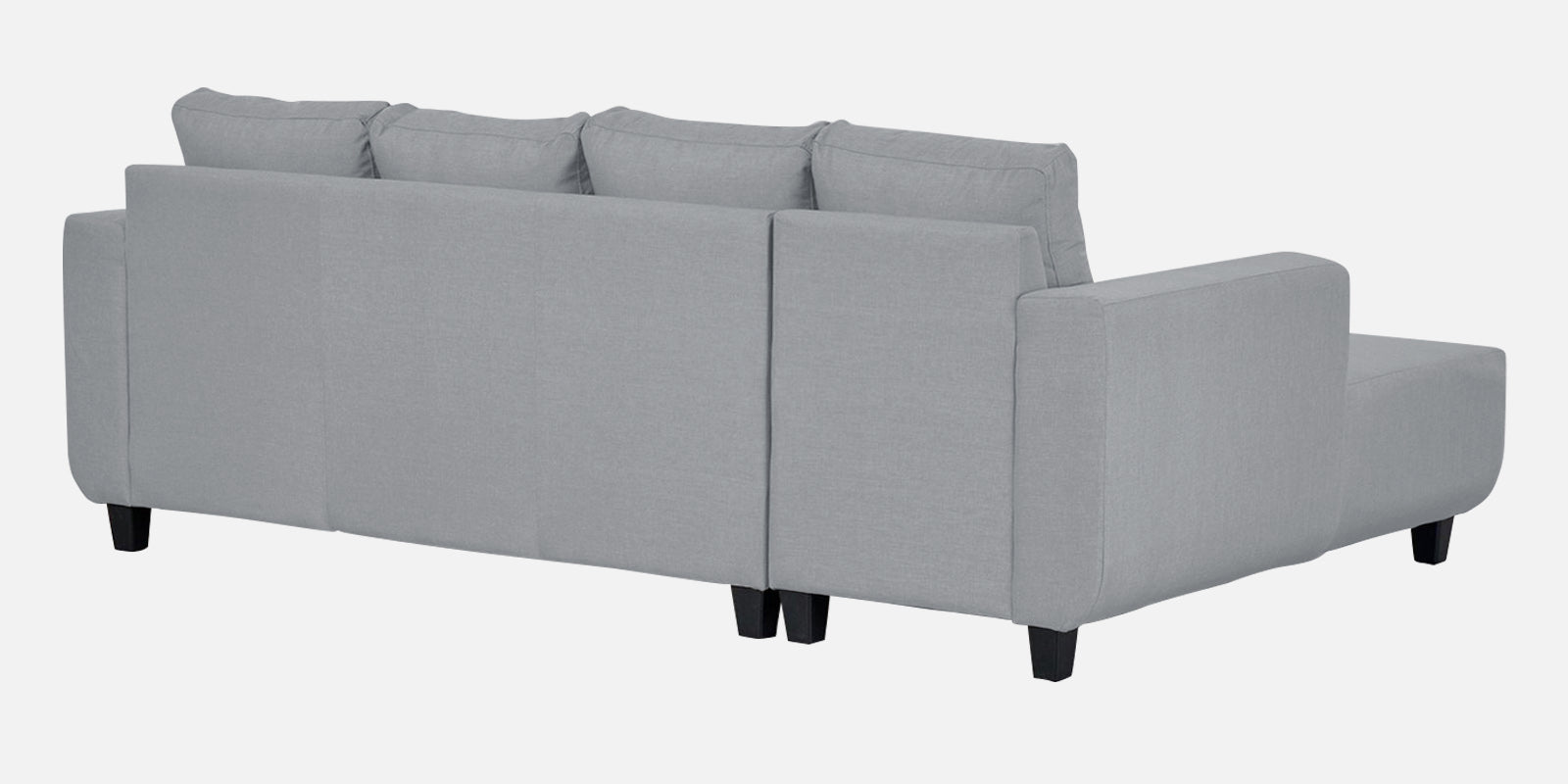 Perry Fabric RHS Sectional Sofa (3+Lounger) In Coin Grey Colour - Febonic Living