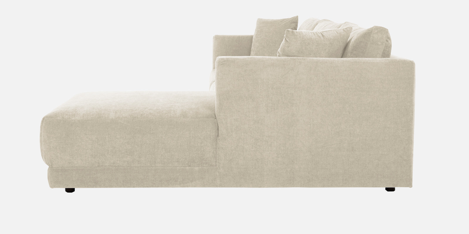 Northern Fabric LHS Sectional Sofa (3+Lounger) In Ivory Beige Colour - Febonic Living