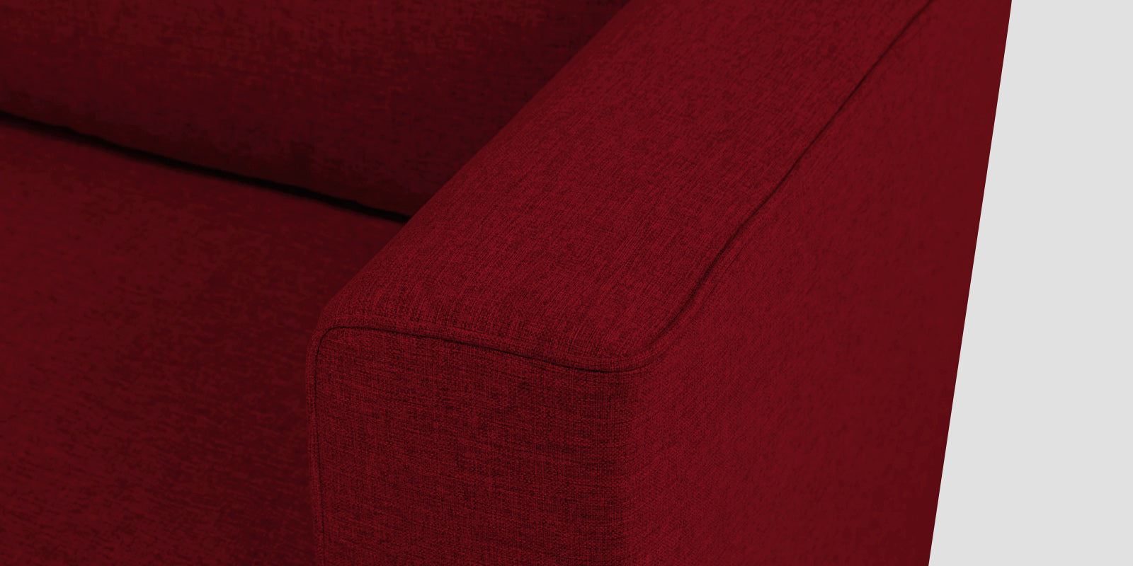 Kenia Fabric 2 Seater Foldable Sofa Cum Bed In Ruby Red Colour - Febonic Living