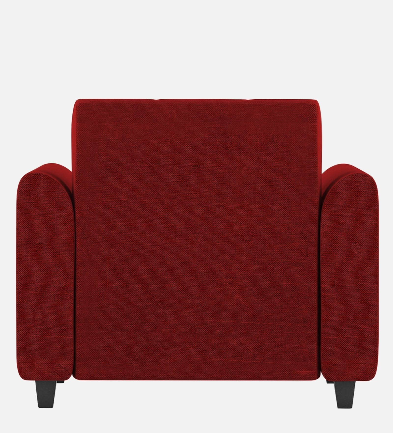 Denmark Fabric 1 Seater Sofa In Blood Maroon Colour - Febonic Living