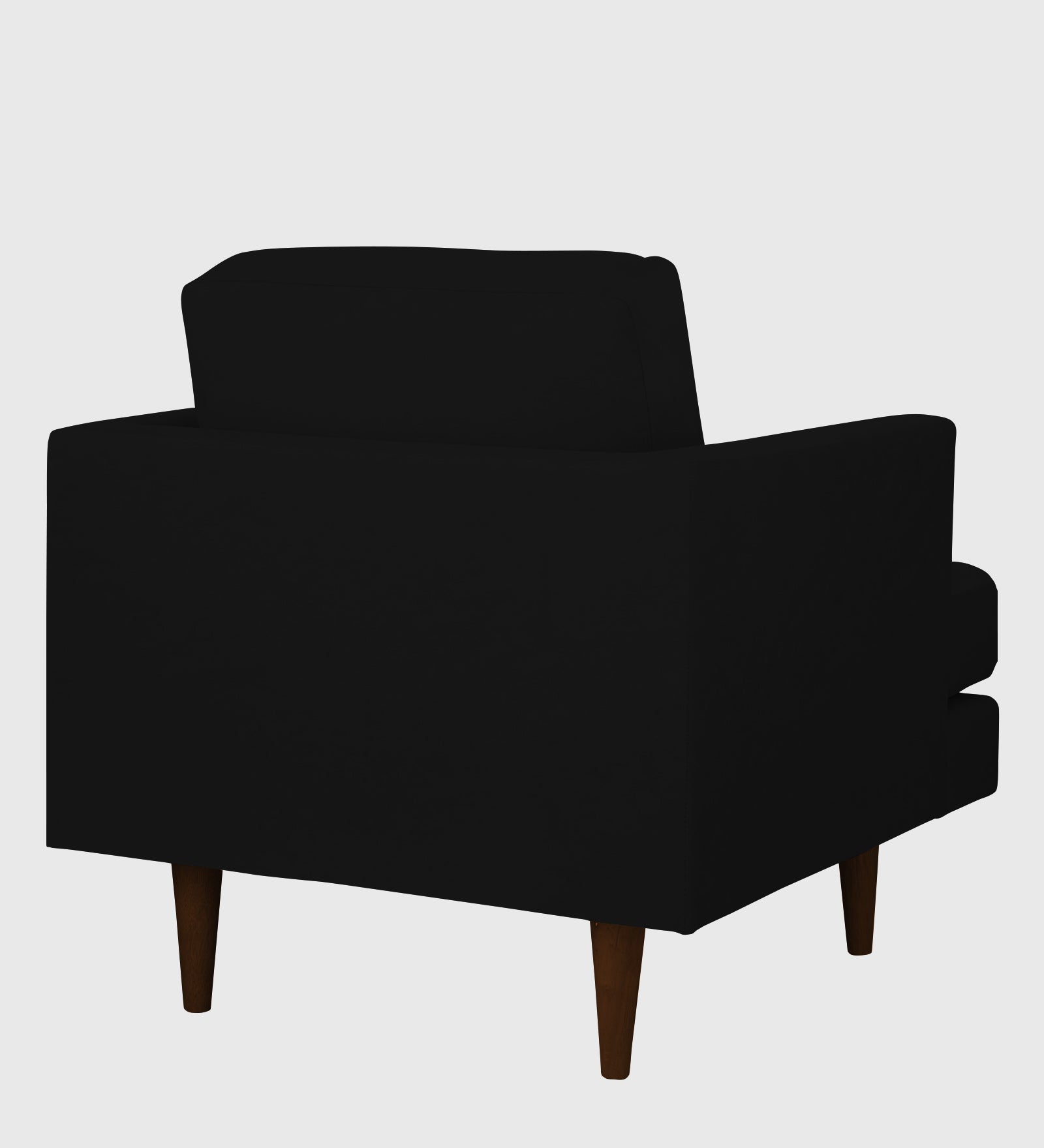 Motra Velvet 1 Seater Sofa In Adam Black Colour - Febonic Living