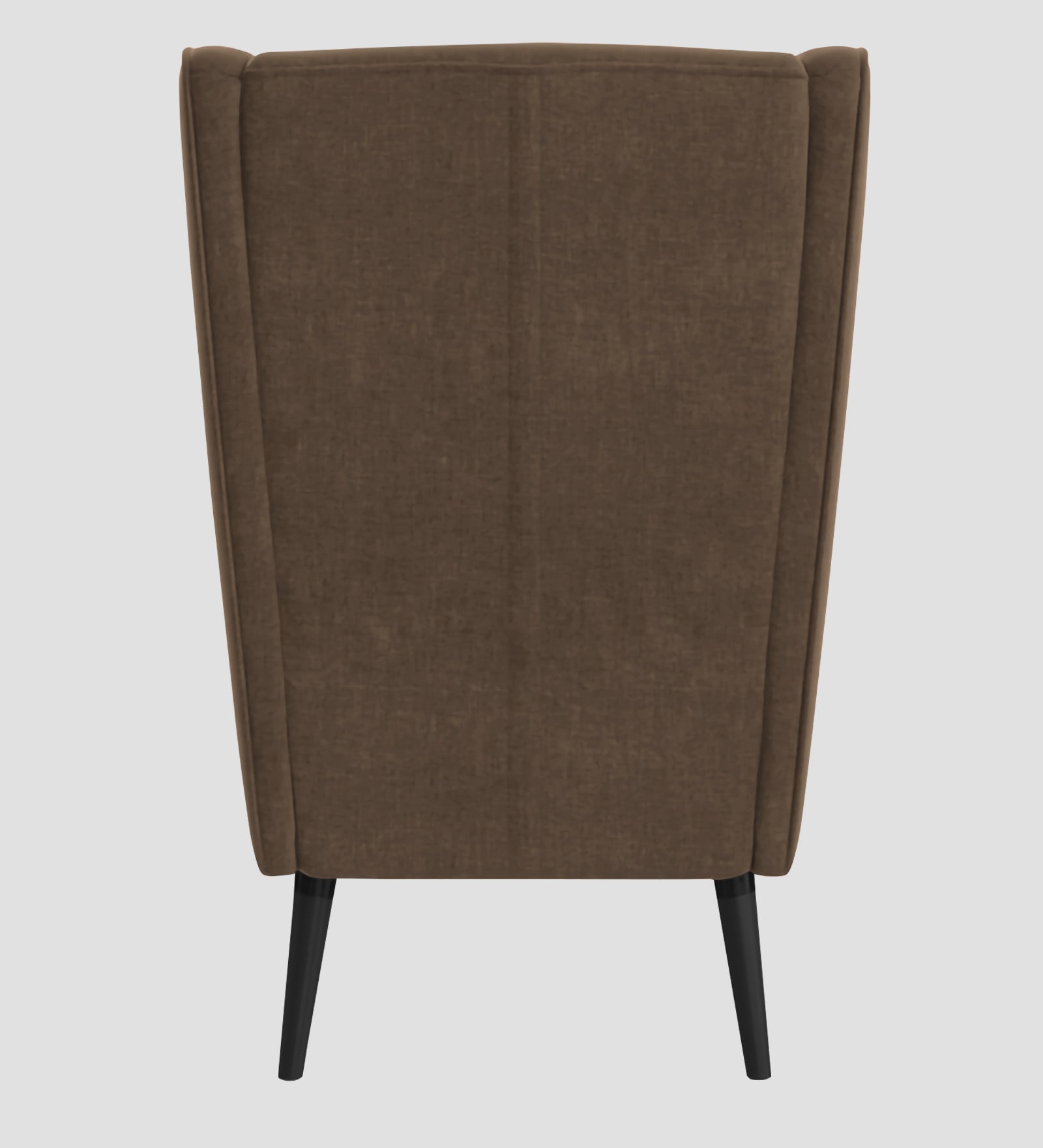 Niya Velvet Wing Chair In Mocha Mouse Colour - Febonic Living